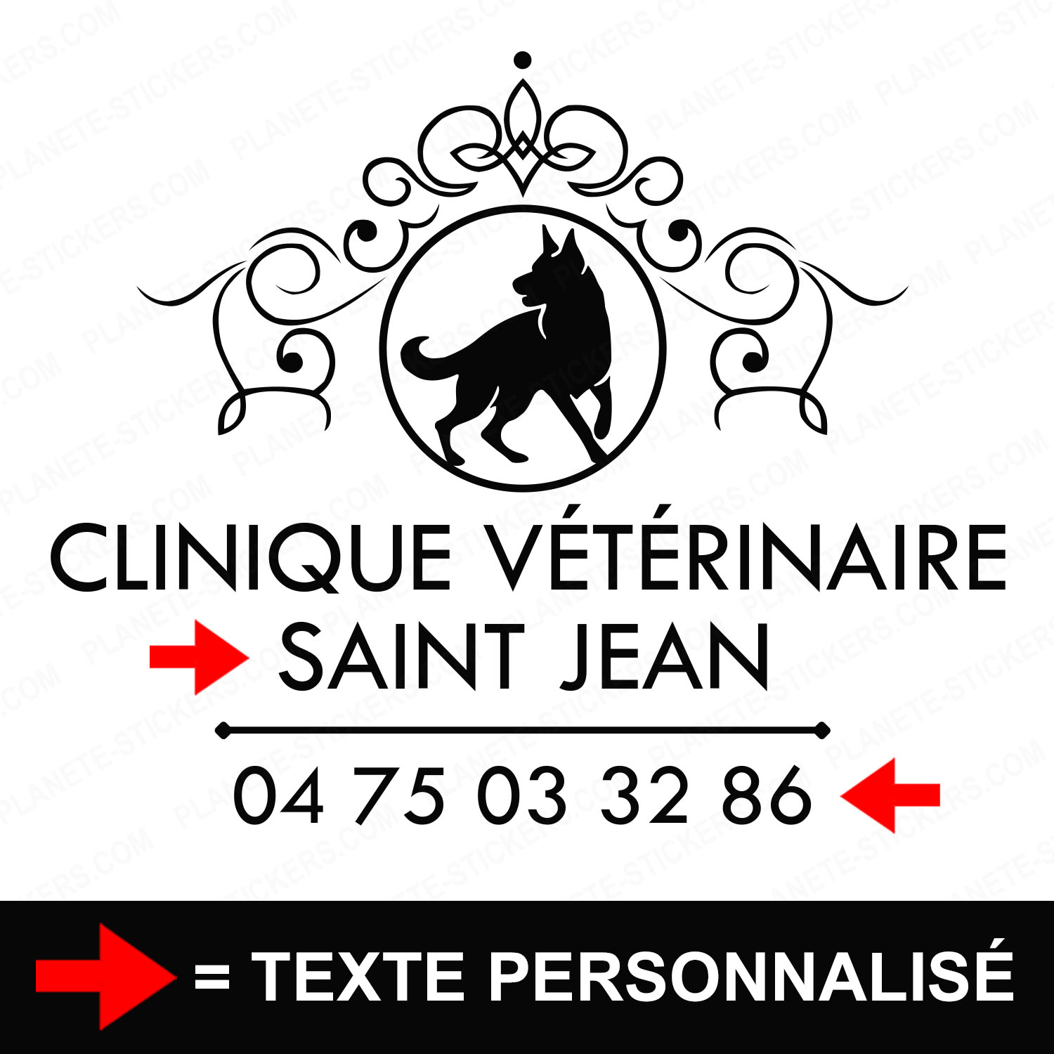 ref15veterinairevitrine-stickers-clinique-vétérinaire-vitrine-sticker-personnalisé-autocollant-pro-veterinaire-professionnel-2
