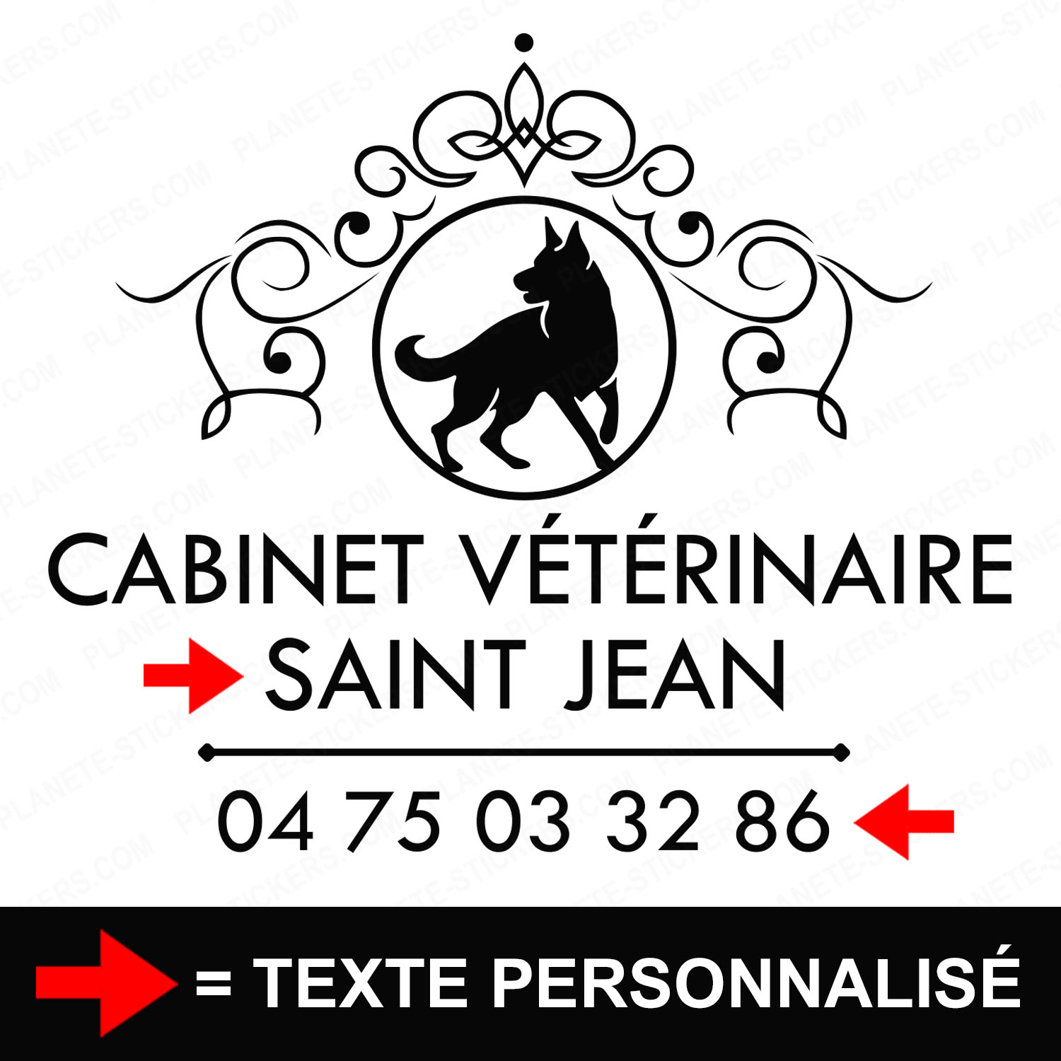 ref16veterinairevitrine-stickers-cabinet-vétérinaire-vitrine-sticker-personnalisé-autocollant-pro-veterinaire-professionnel-2