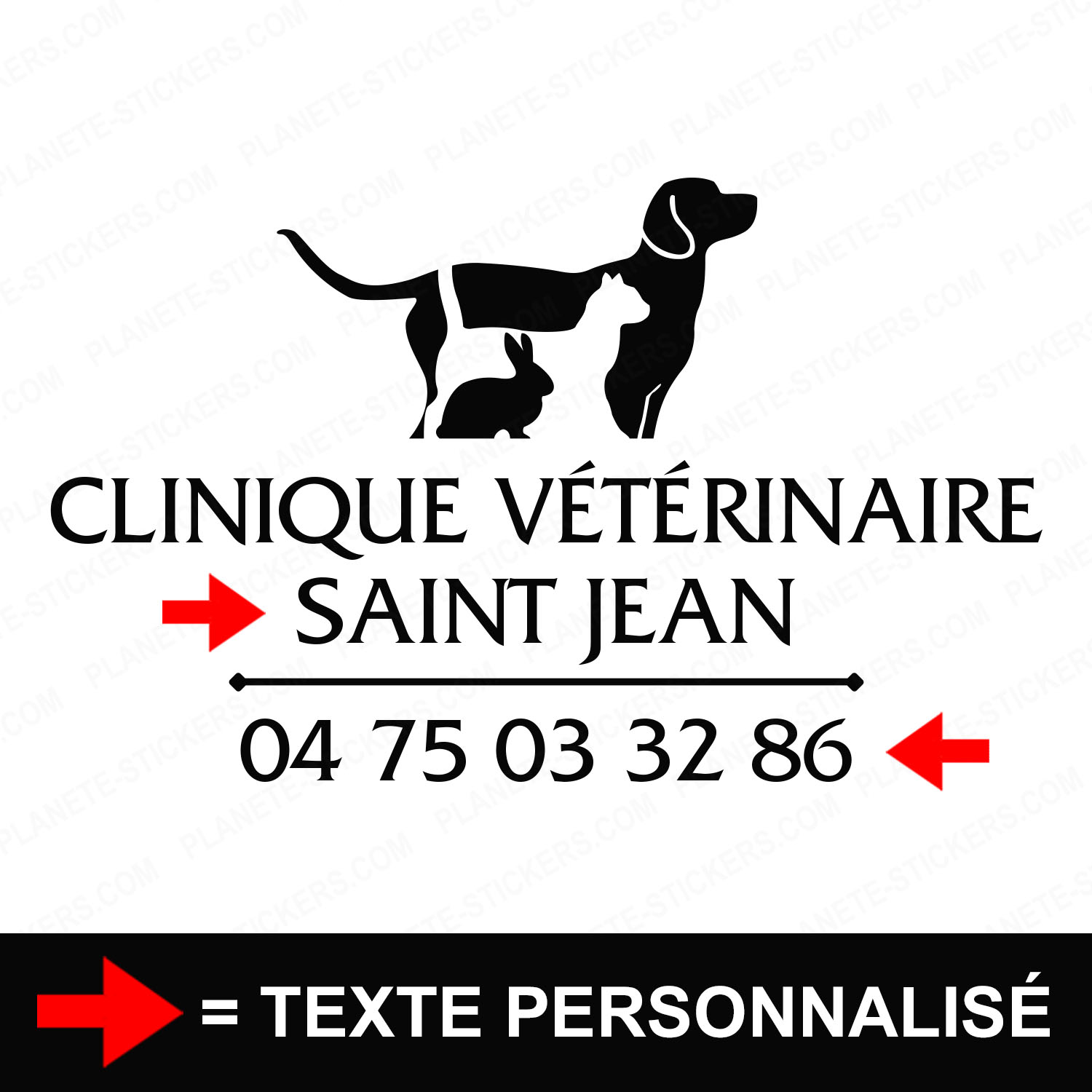 ref17veterinairevitrine-stickers-clinique-vétérinaire-vitrine-sticker-personnalisé-autocollant-pro-veterinaire-professionnel-2