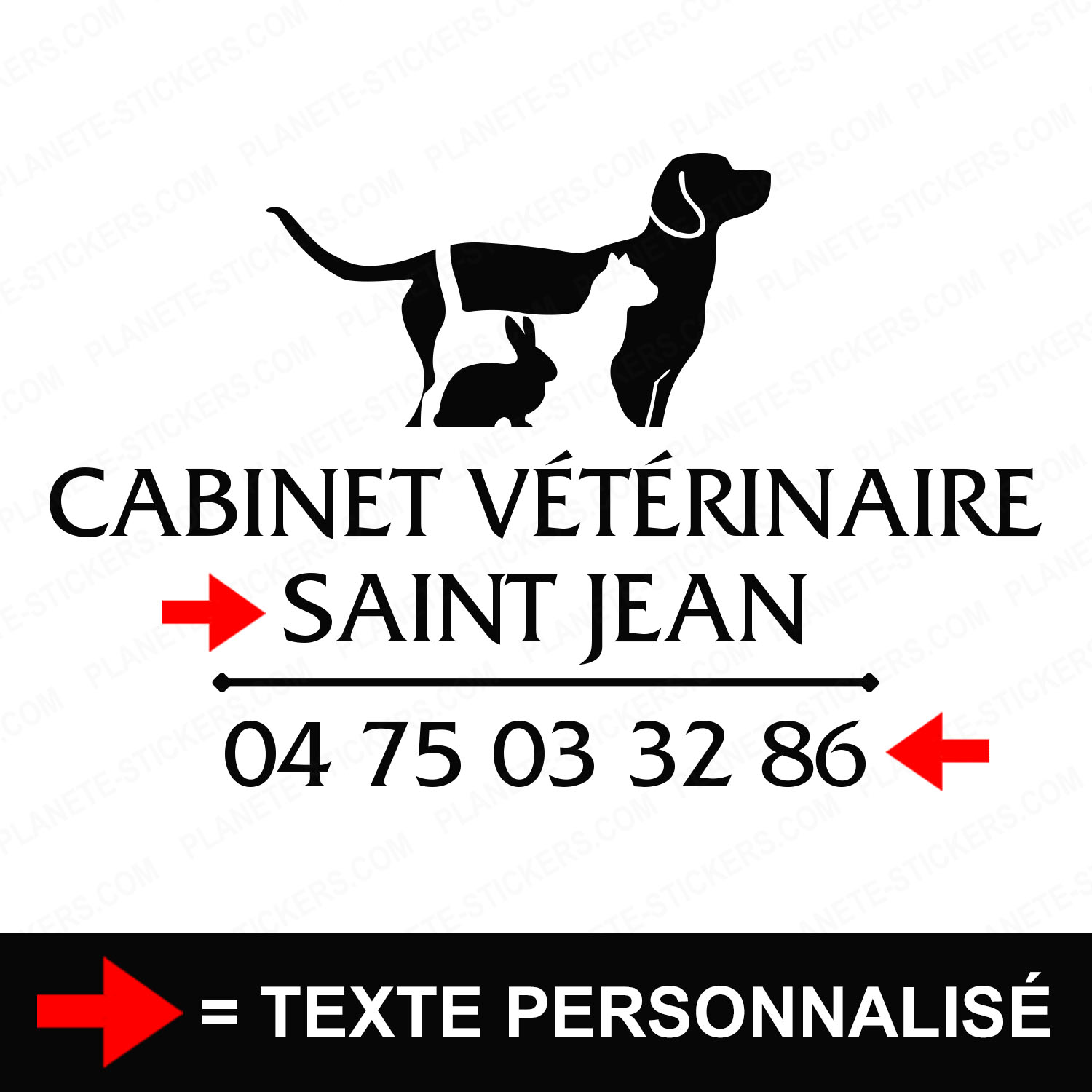 ref18veterinairevitrine-stickers-cabinet-vétérinaire-vitrine-sticker-personnalisé-autocollant-pro-veterinaire-professionnel-2