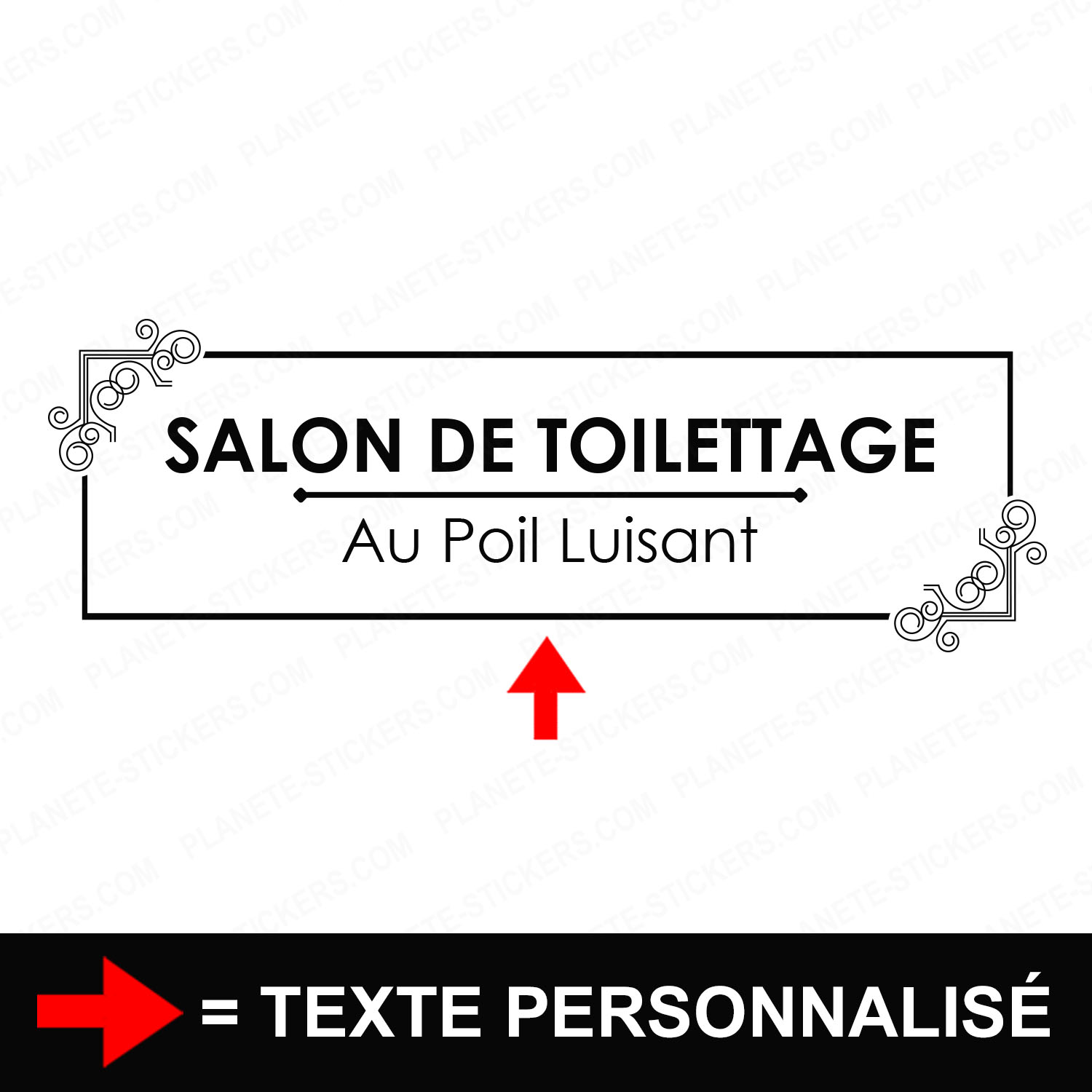 ref5salondetoilettagevitrine-stickers-salon-de-toilettage-vitrine-sticker-personnalisé-autocollant-toiletteur-pro-vitre-professionnel-logo-arabesque-2