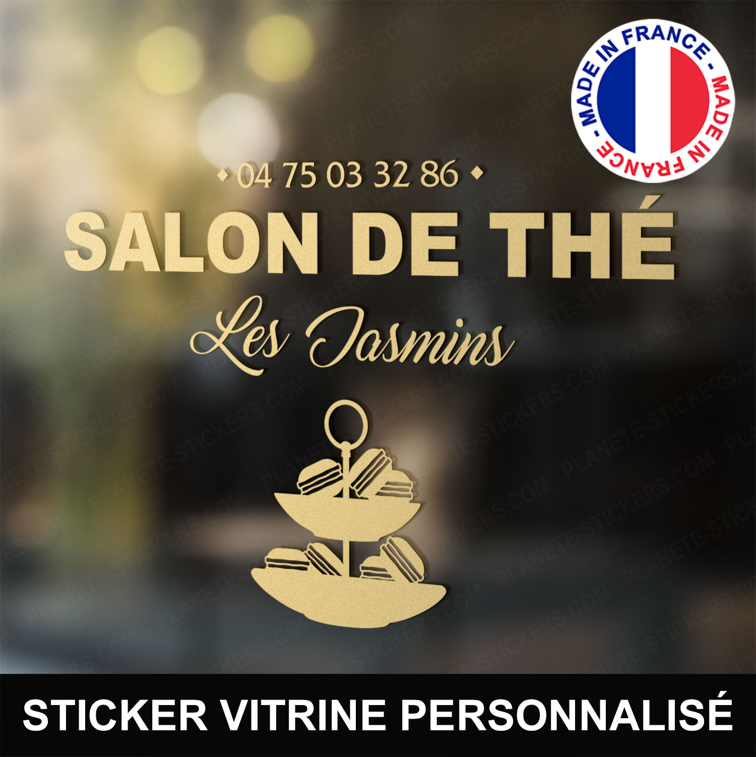 ref9salondethévitrine-stickers-salon-de-thé-vitrine-sticker-personnalisé-autocollant-pro-vitre-professionnel-logo-macarons-gateaux
