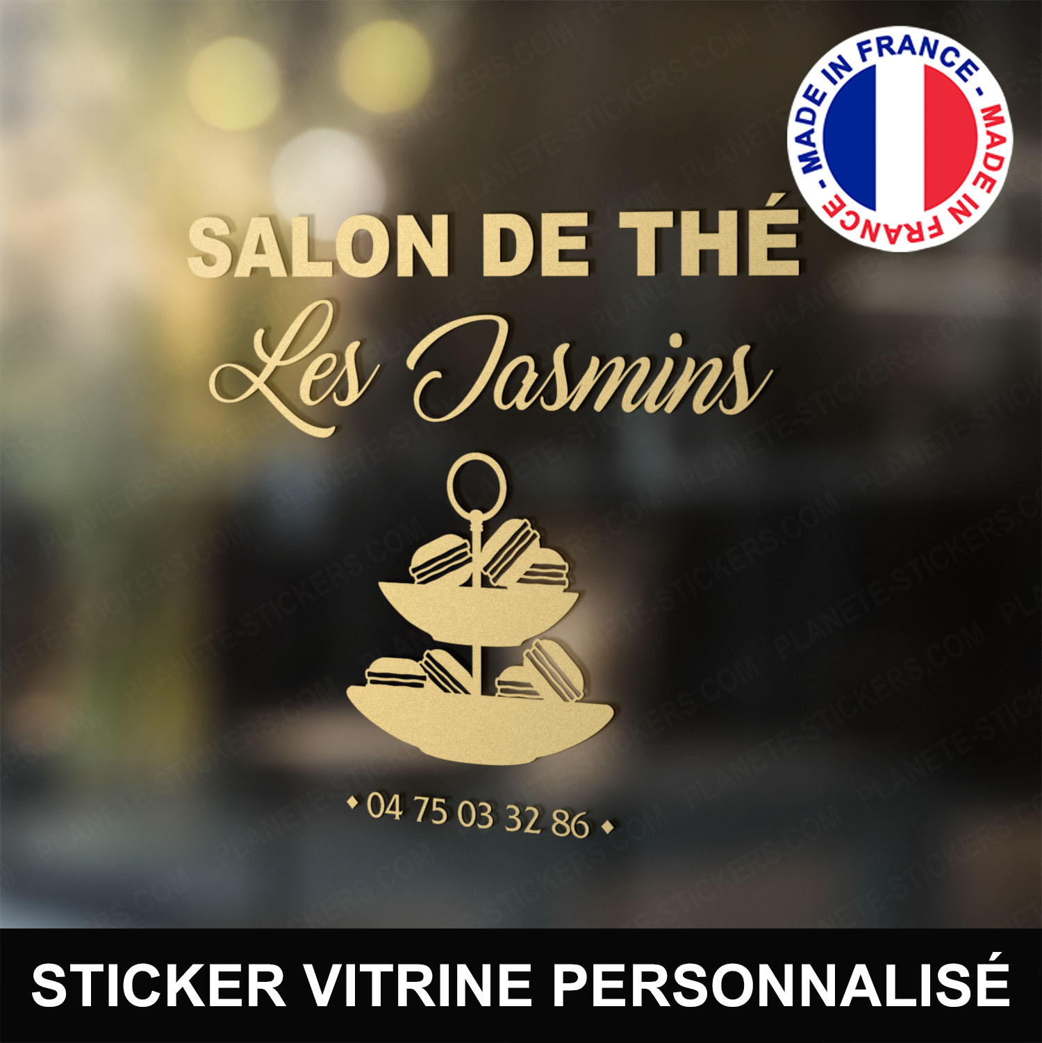ref11salondethévitrine-stickers-salon-de-thé-vitrine-sticker-personnalisé-autocollant-pro-vitre-professionnel-logo-macarons-gateaux