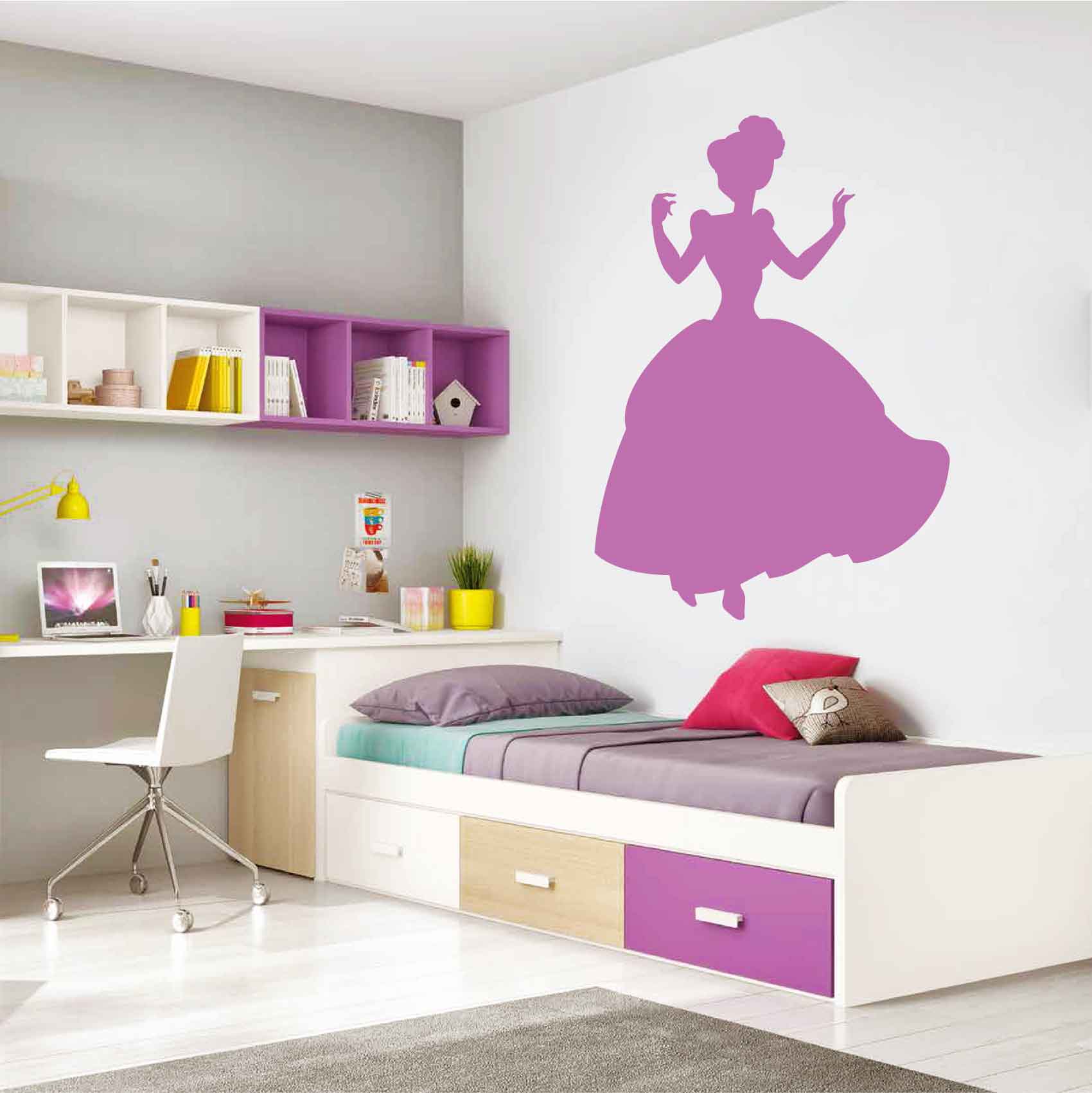 Stickers princesse, stickers enfant princesse - Art Déco Stickers