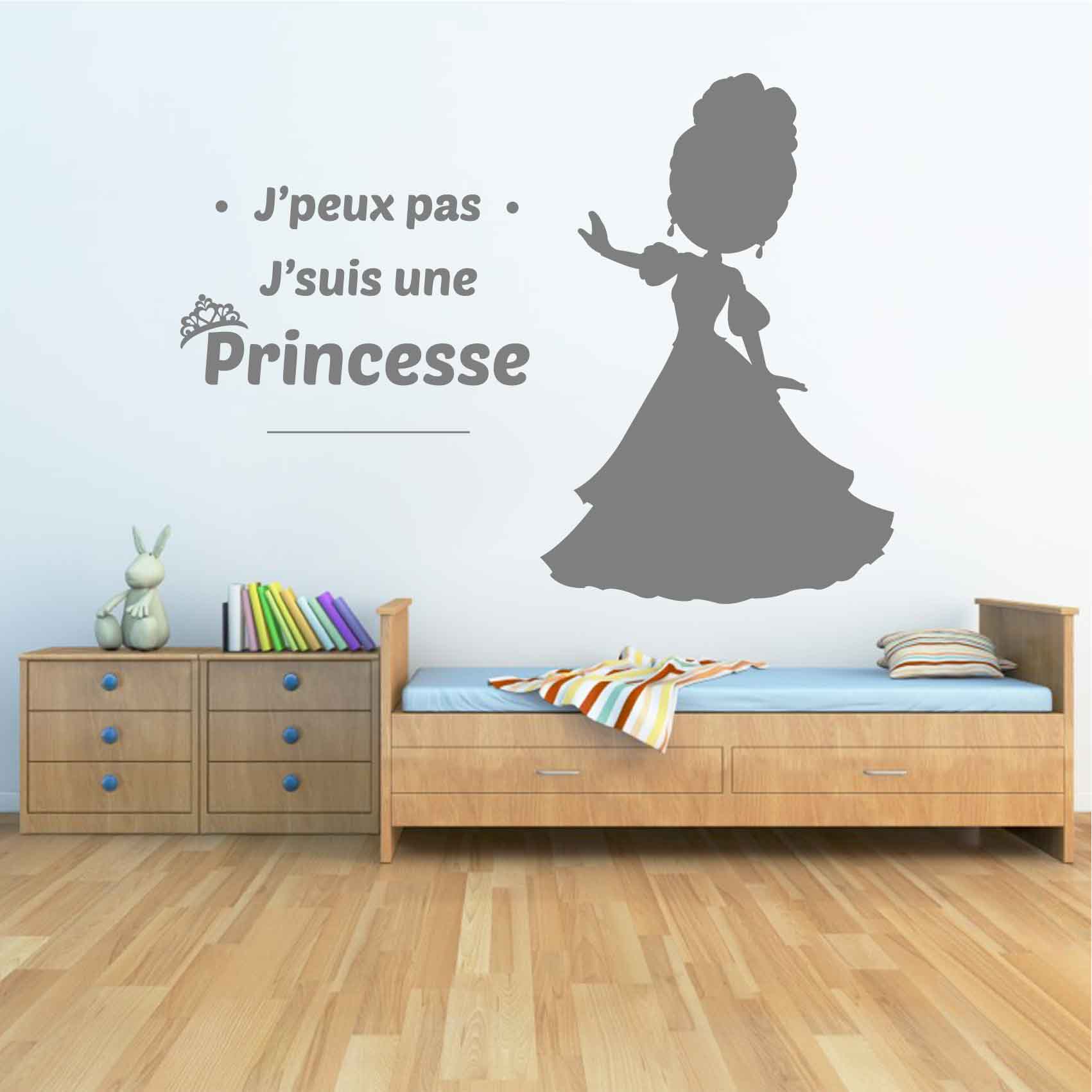 Stickers-princesse-enfant-ref11princesse-autocollant-muraux-sticker-princess-j-peux-pas-deco-chambre-fille-bébé