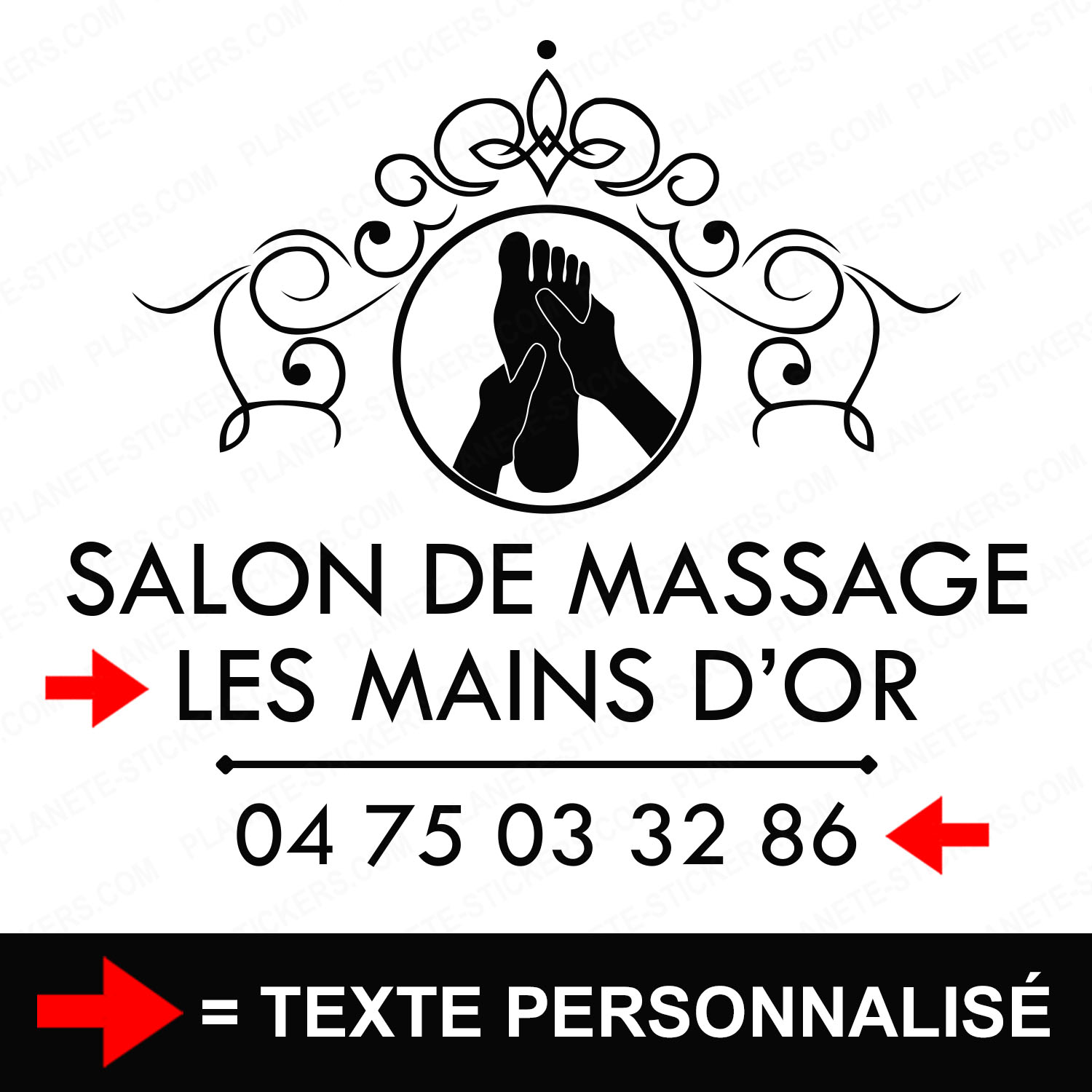 ref12salondemassagevitrine-stickers-salon-de-massage-vitrine-sticker-personnalisé-autocollant-masseur-masseuse-pro-vitre-professionnel-logo-pied-2