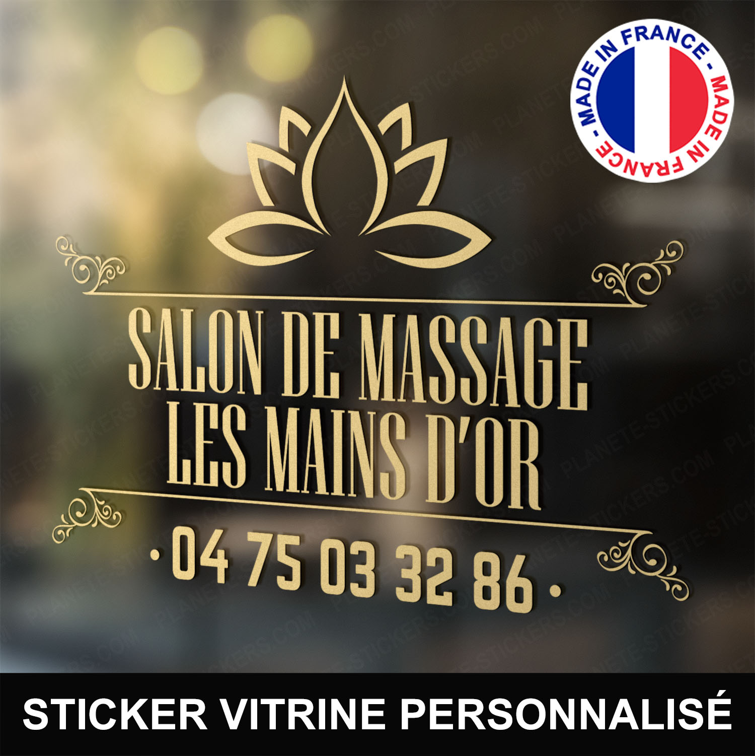 ref14salondemassagevitrine-stickers-salon-de-massage-vitrine-sticker-personnalisé-autocollant-masseur-masseuse-pro-vitre-professionnel-logo-lotus