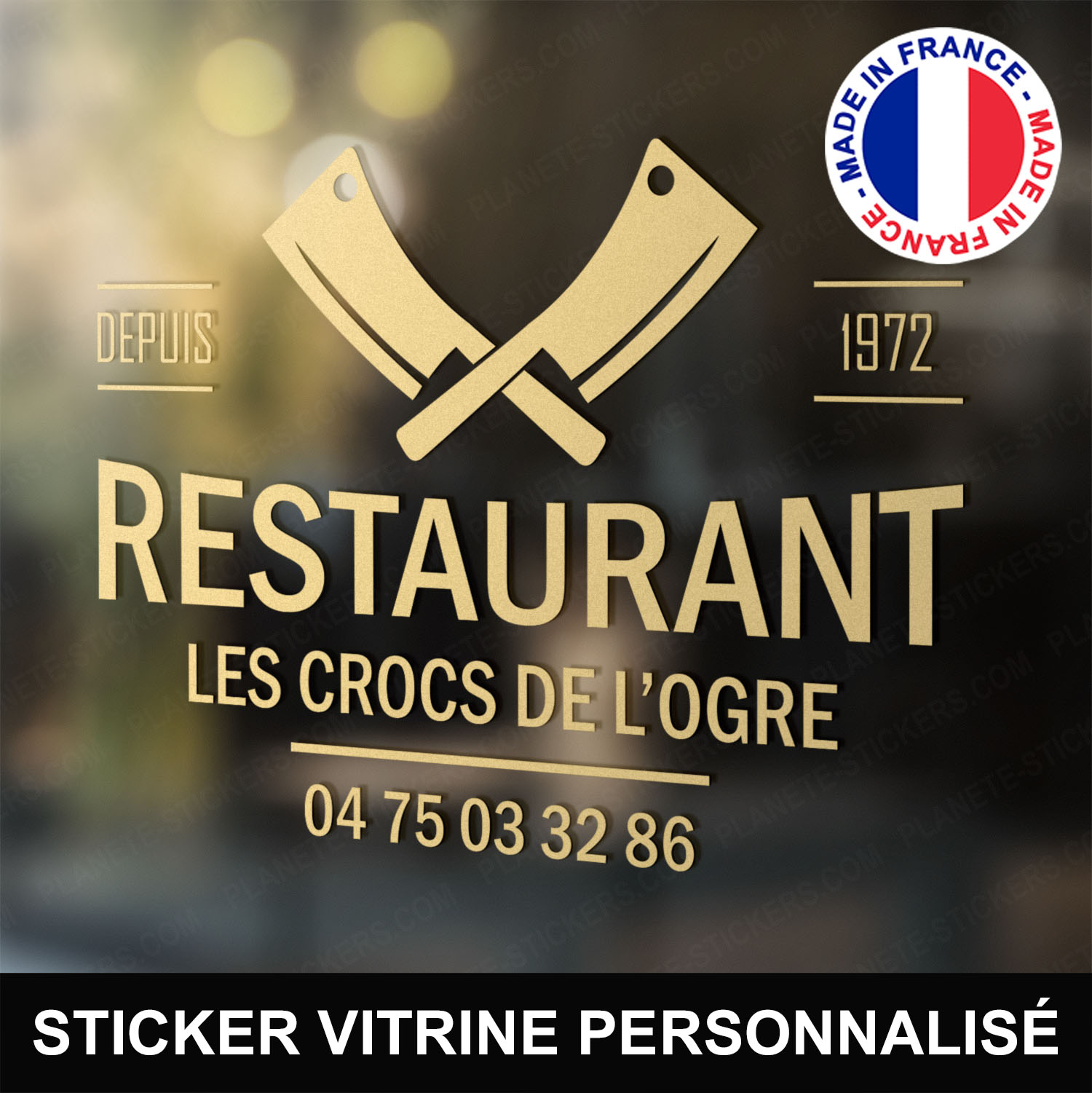 ref12restaurantvitrine-stickers-restaurant-vitrine-restaurant-sticker-personnalisé-autocollant-pro-restaurateur-vitre-resto-professionnel-logo-hachoirs
