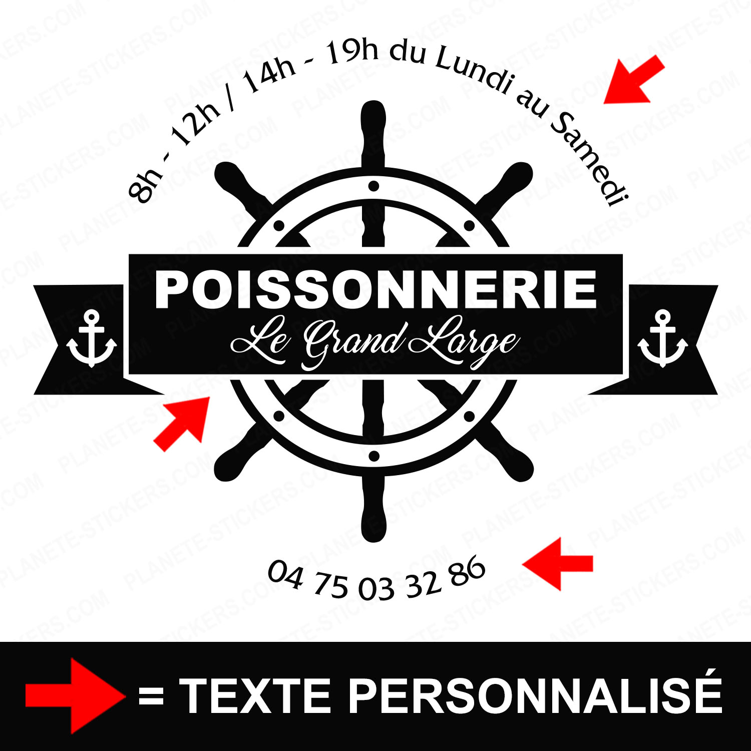 ref6poissonnerievitrine-stickers-poissonnerie-vitrine-sticker-personnalisé-autocollant-poissonnier-pro-vitre-poisson-professionnel-logo-gouvernail-2