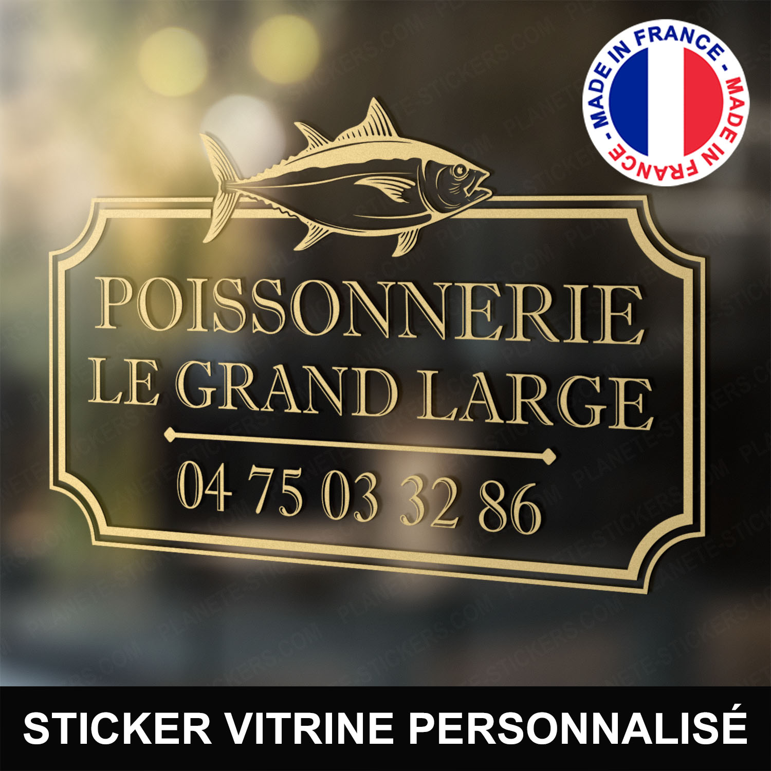 ref15poissonnerievitrine-stickers-poissonnerie-vitrine-sticker-personnalisé-autocollant-poissonnier-pro-vitre-poisson-professionnel-logo-thon