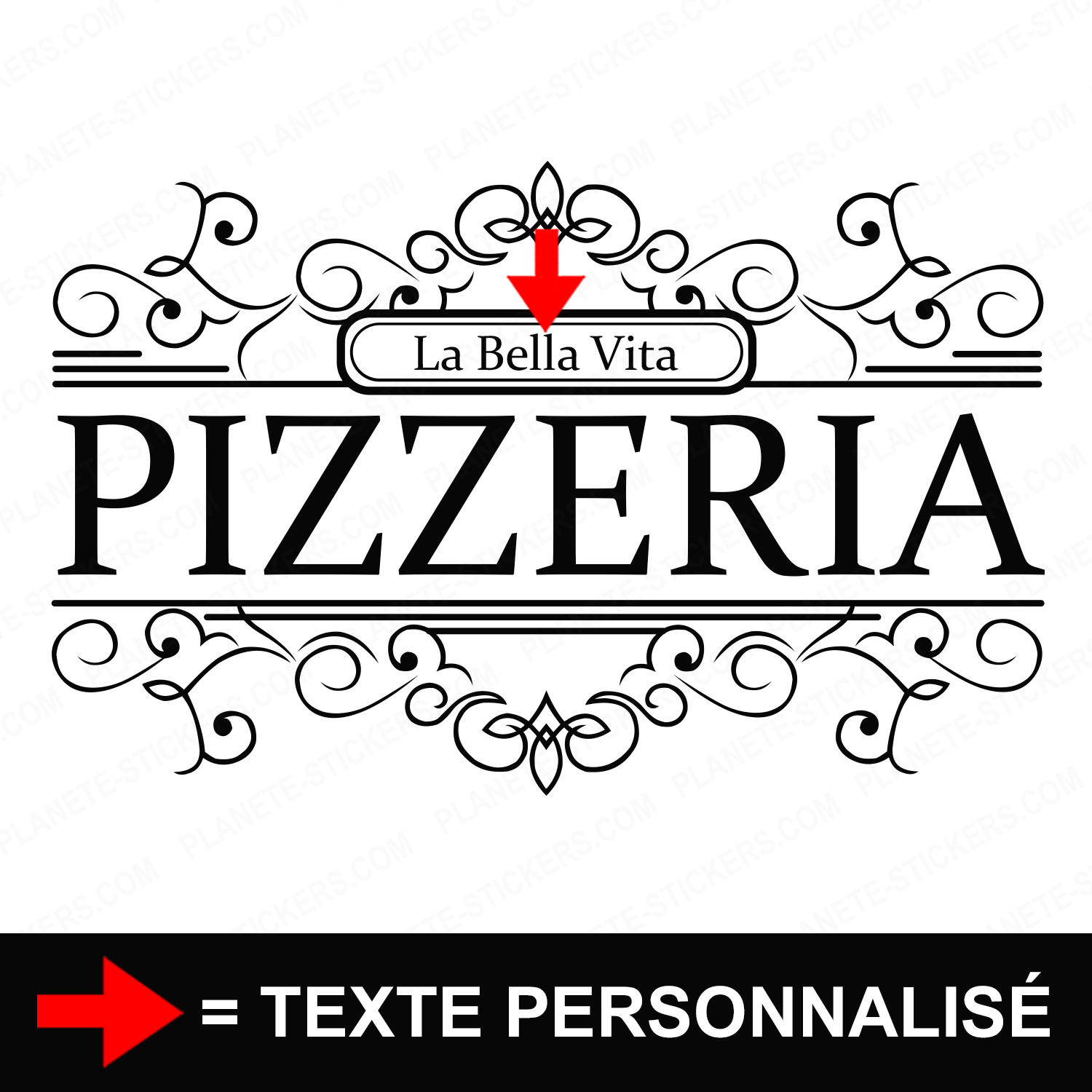 ref5pizzeriavitrine-stickers-pizzeria-vitrine-pizza-restaurant-sticker-personnalisé-autocollant-pro-restaurateur-vitre-resto-professionnel-logo-arabesque-2