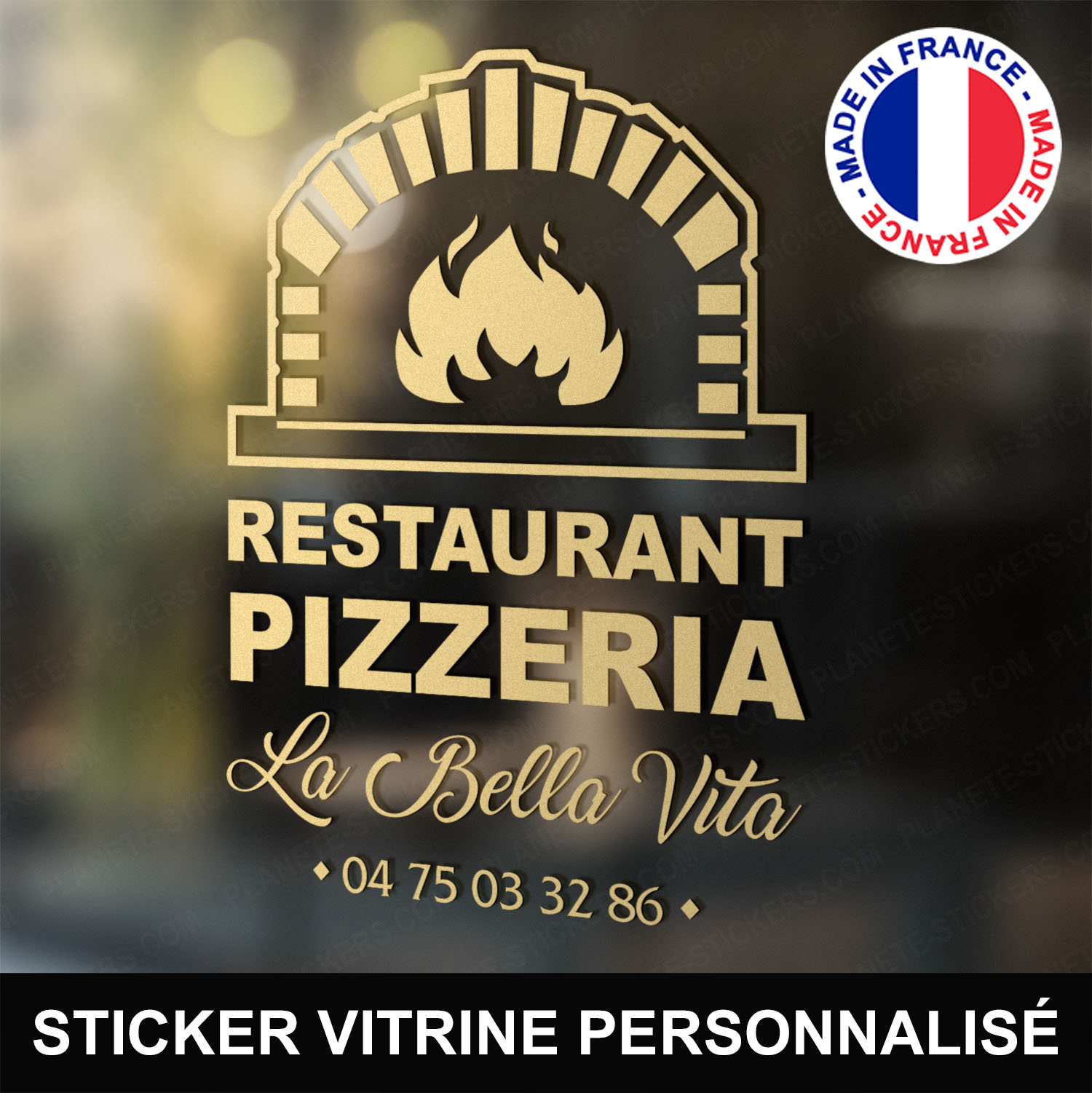 ref8pizzeriavitrine-stickers-restaurant-pizzeria-vitrine-pizza-restaurant-sticker-personnalisé-autocollant-pro-restaurateur-vitre-resto-professionnel-logo-four