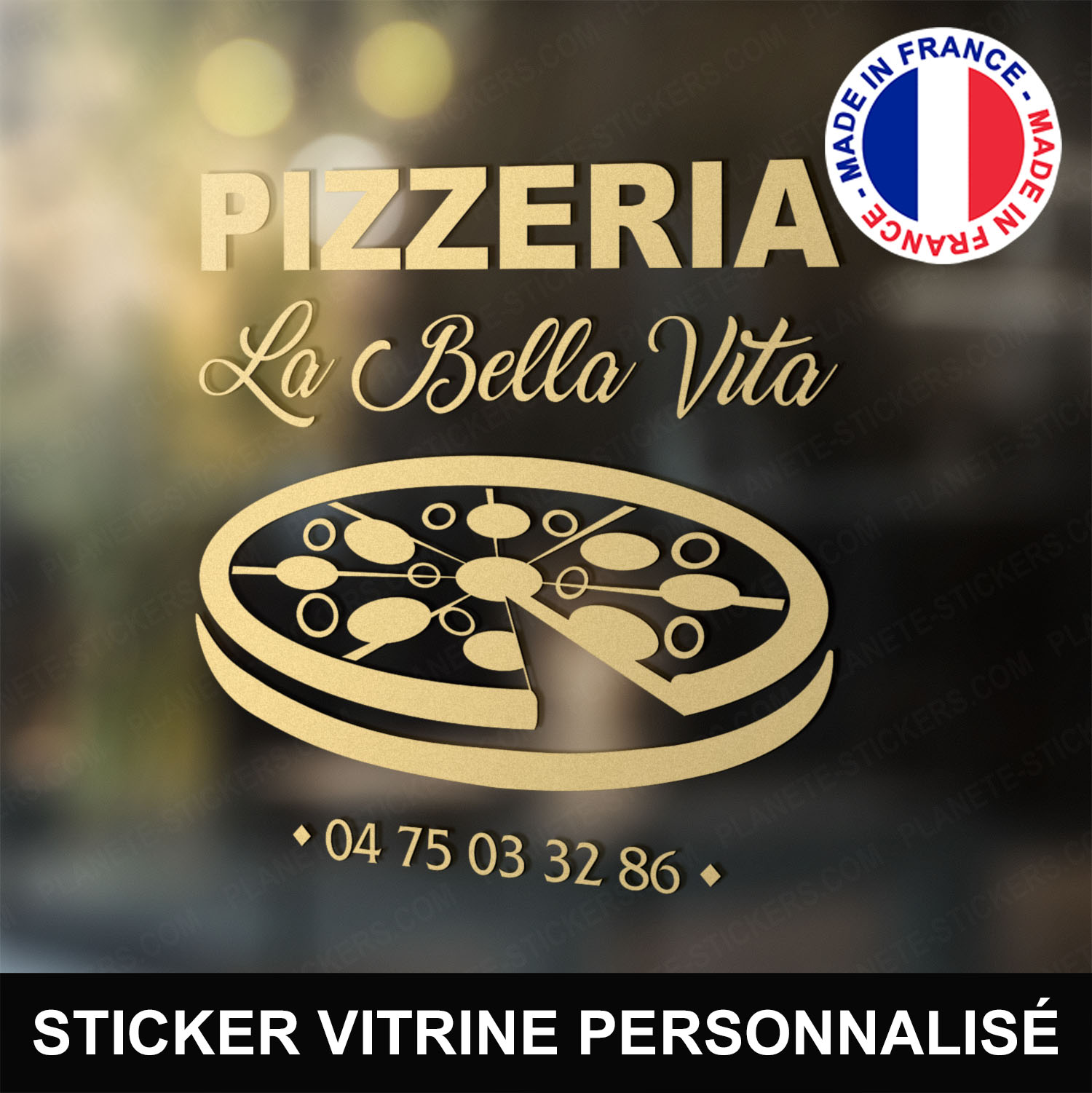 Sticker Pizza - Livraison gratuite
