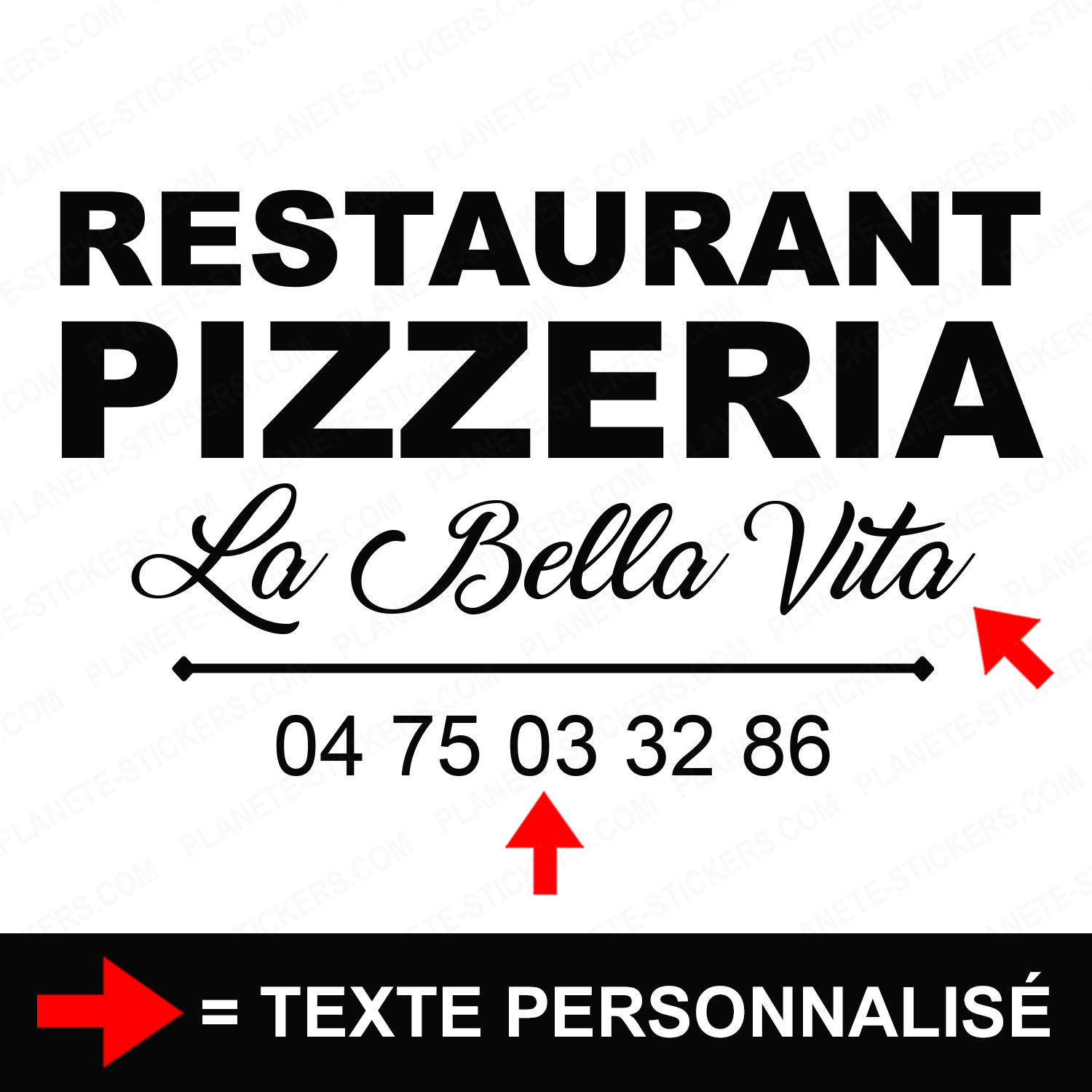 ref29pizzeriavitrine-stickers-restaurant-pizzeria-vitrine-pizza-restaurant-sticker-personnalisé-autocollant-pro-restaurateur-vitre-resto-professionnel-logo-écriture-2