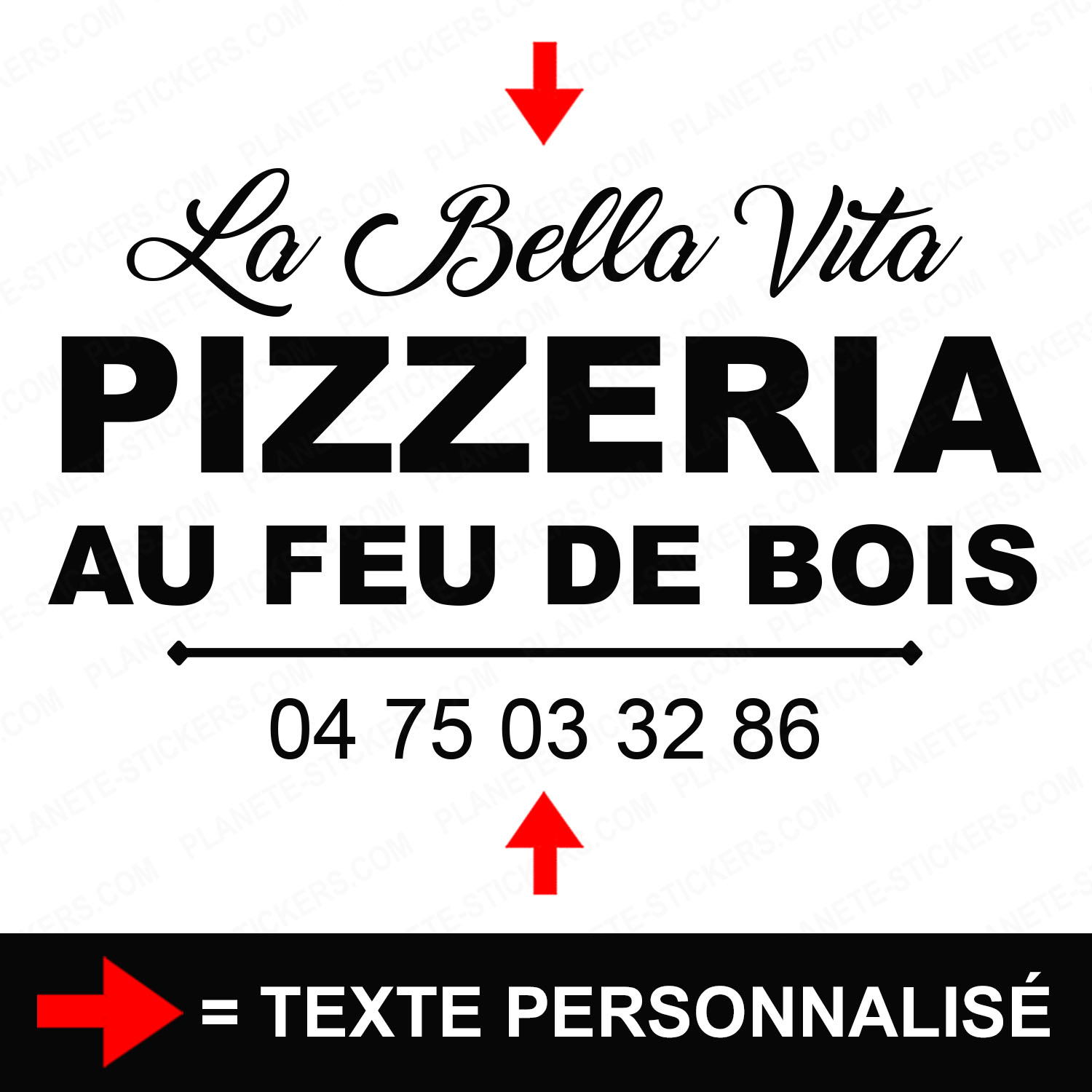 ref30pizzeriavitrine-stickers-pizzeria-au-feu-de-bois-vitrine-pizza-restaurant-sticker-personnalisé-autocollant-pro-restaurateur-vitre-resto-professionnel-logo-écriture-2