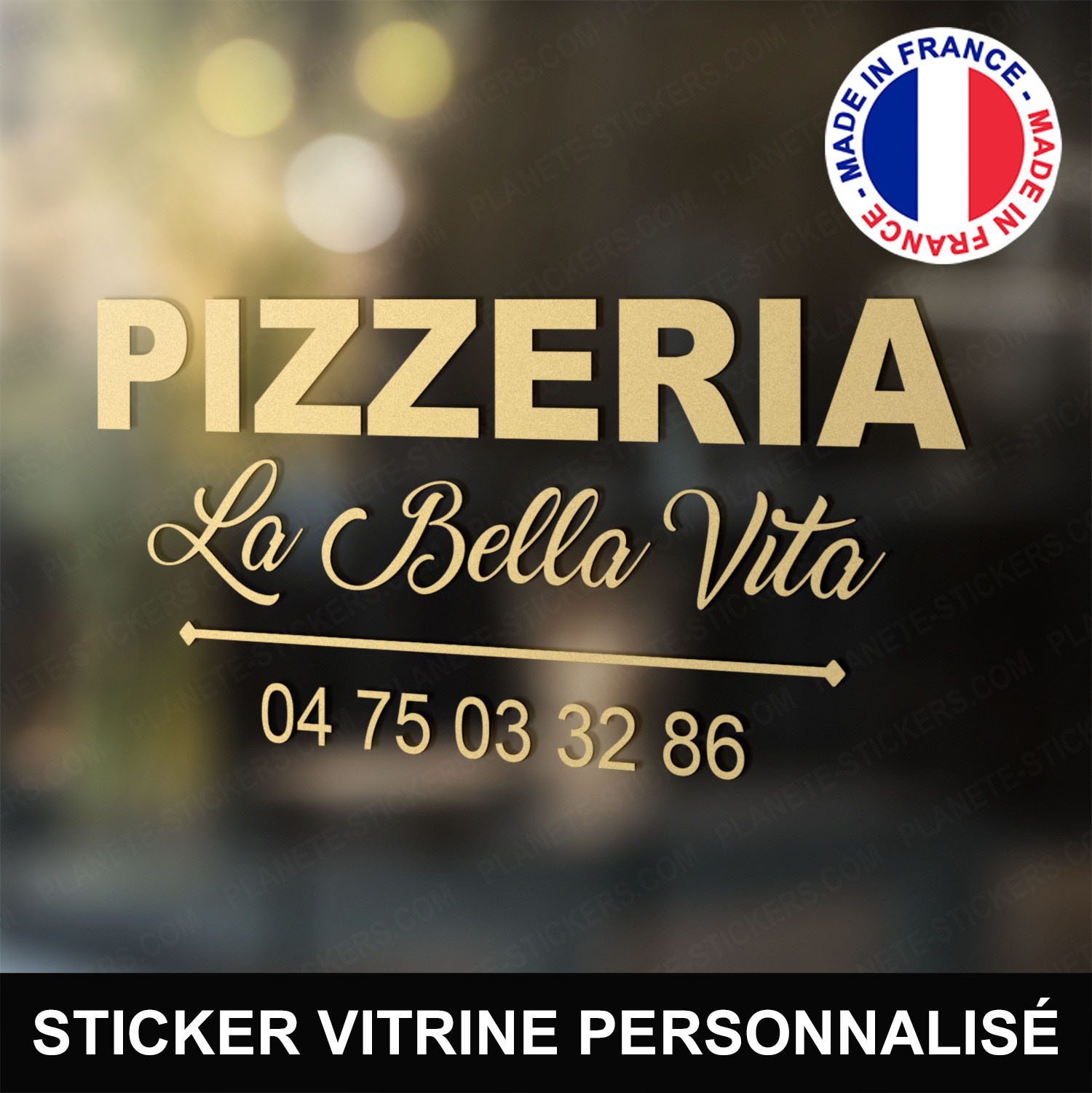 ref31pizzeriavitrine-stickers-pizzeria-vitrine-pizza-restaurant-sticker-personnalisé-autocollant-pro-restaurateur-vitre-resto-professionnel-logo-écriture