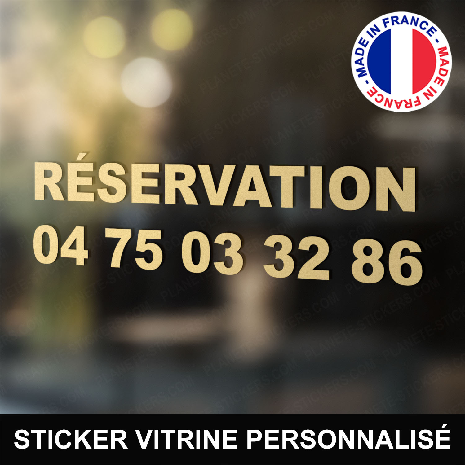 ref35pizzeriavitrine-stickers-réservation-vitrine-pizzeria-restaurant-sticker-personnalisé-autocollant-pro-restaurateur-vitre-resto-professionnel-logo-écriture