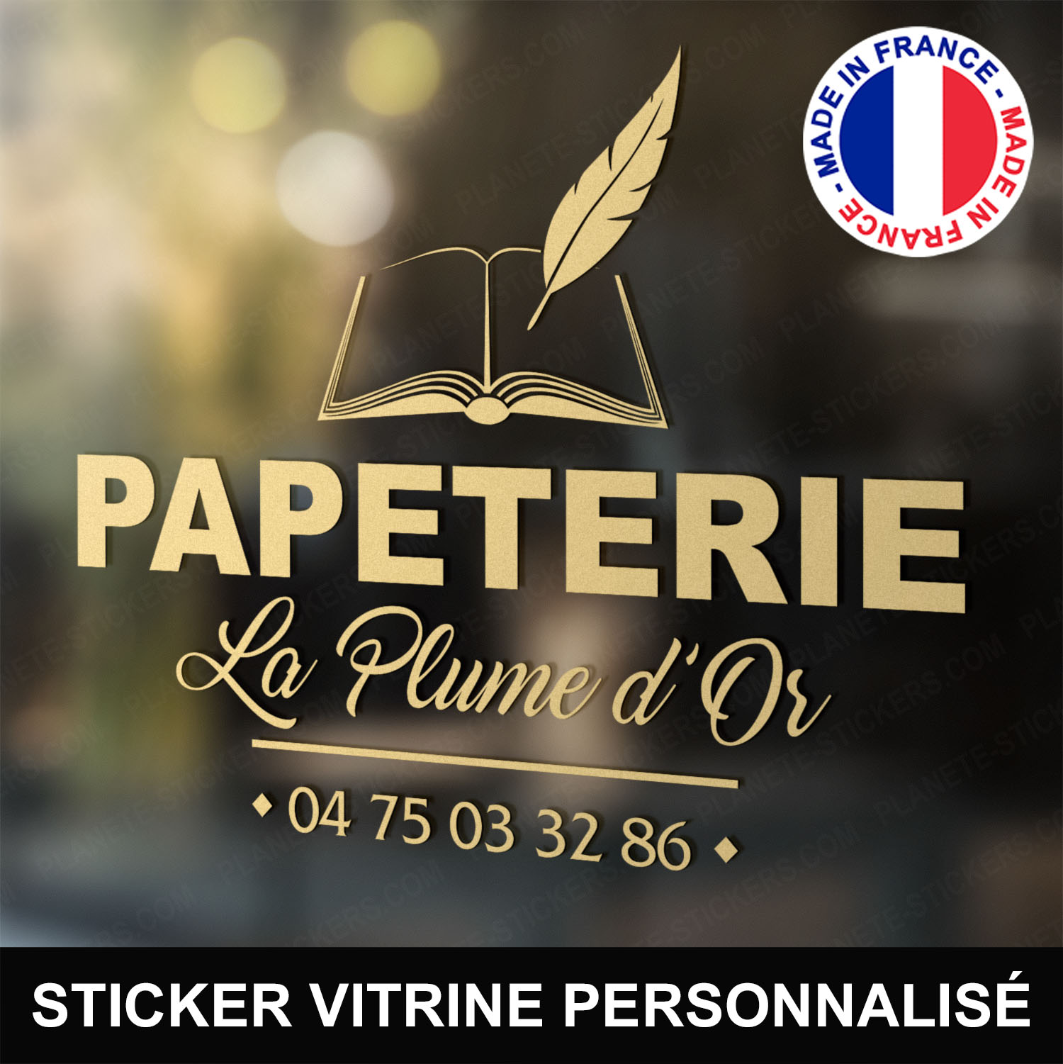 ref3papeterievitrine-stickers-papeterie-vitrine-sticker-personnalisé-autocollant-pro-papetier-vitre-professionnel-logo-plume-livre
