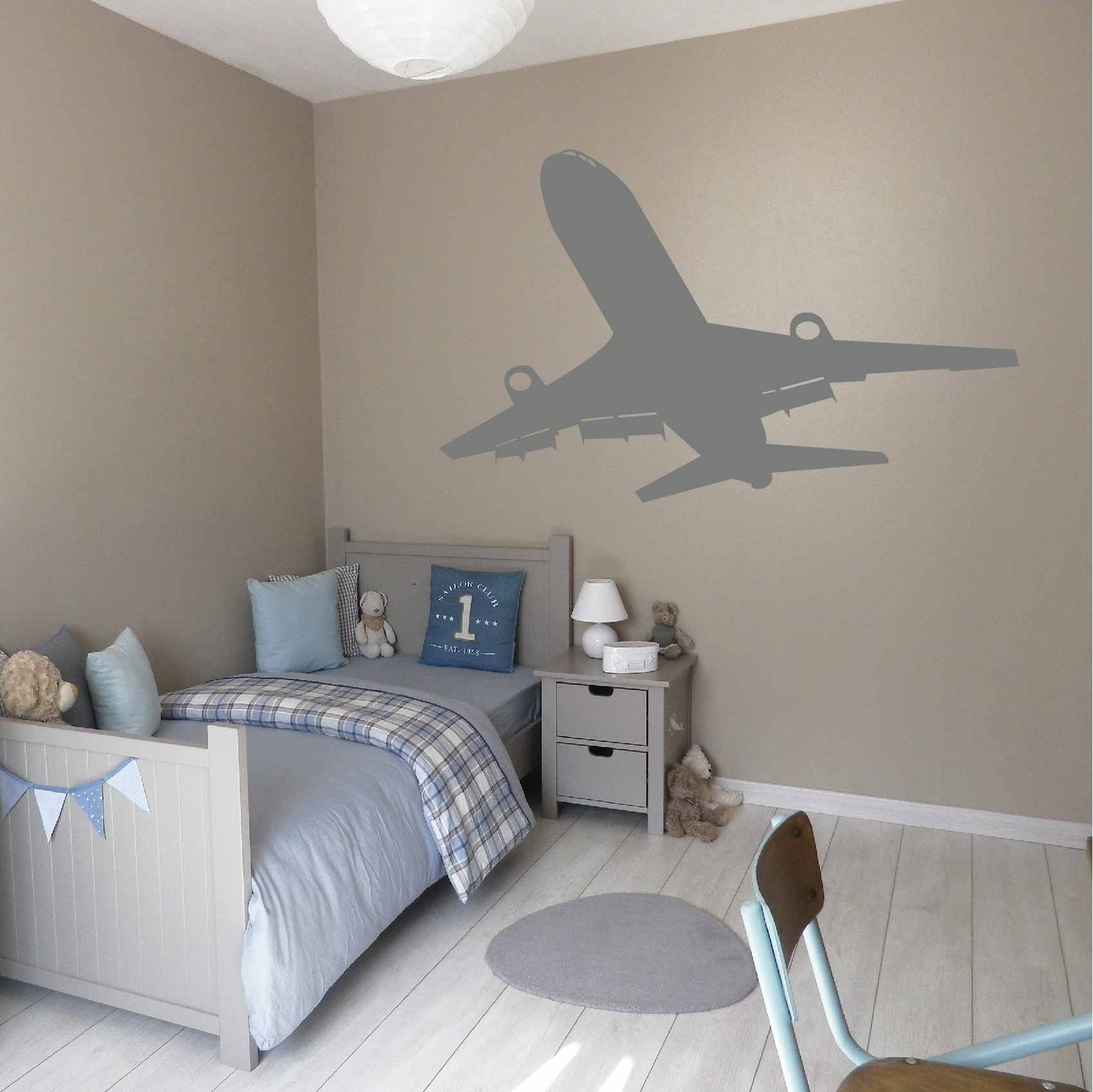 stickers-avion-take-off-ref5avion-autocollant-muraux-avions-sticker-chambre-enfant-aviation-deco-décoration-aerien