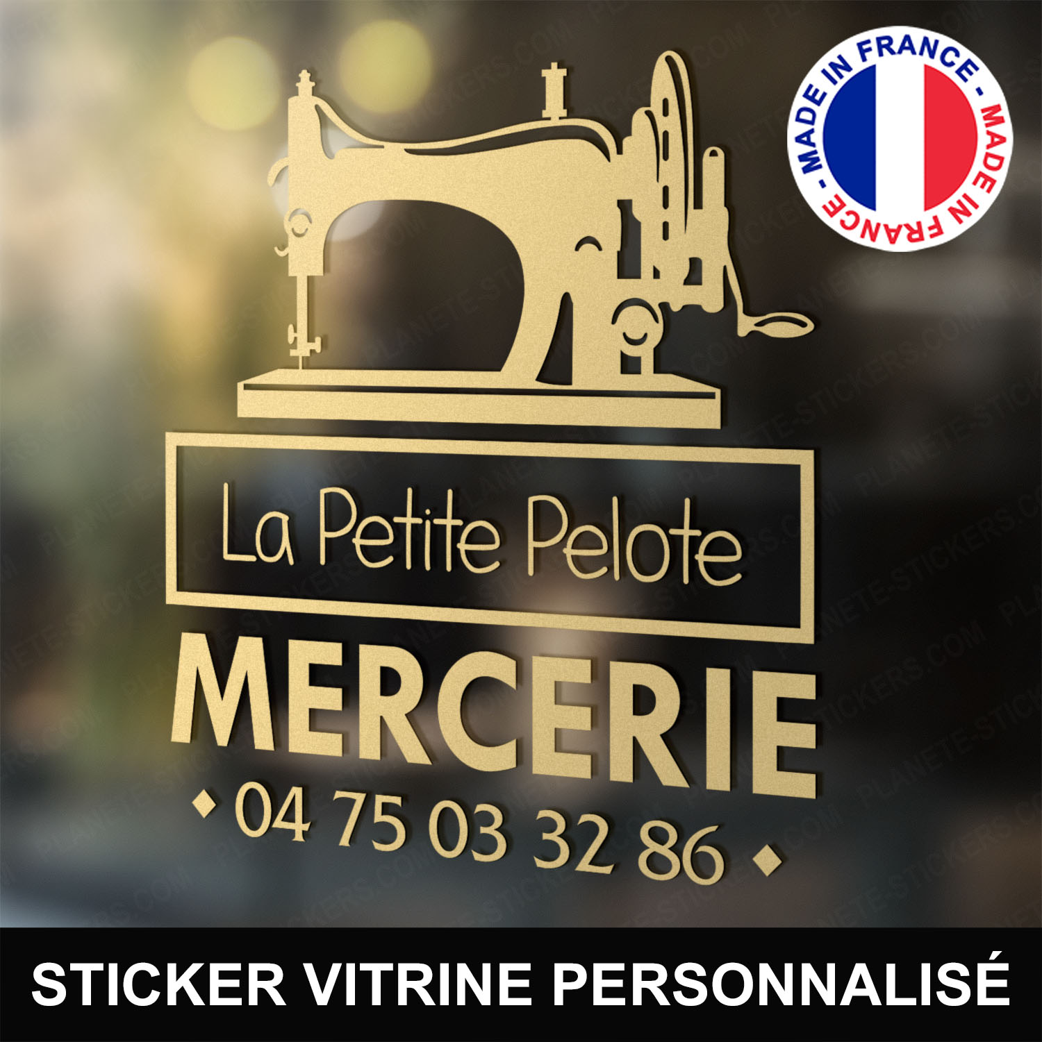 ref11mercerievitrine-stickers-mercerie-vitrine-sticker-personnalisé-mercier-autocollant-logo-machine-à-coudre