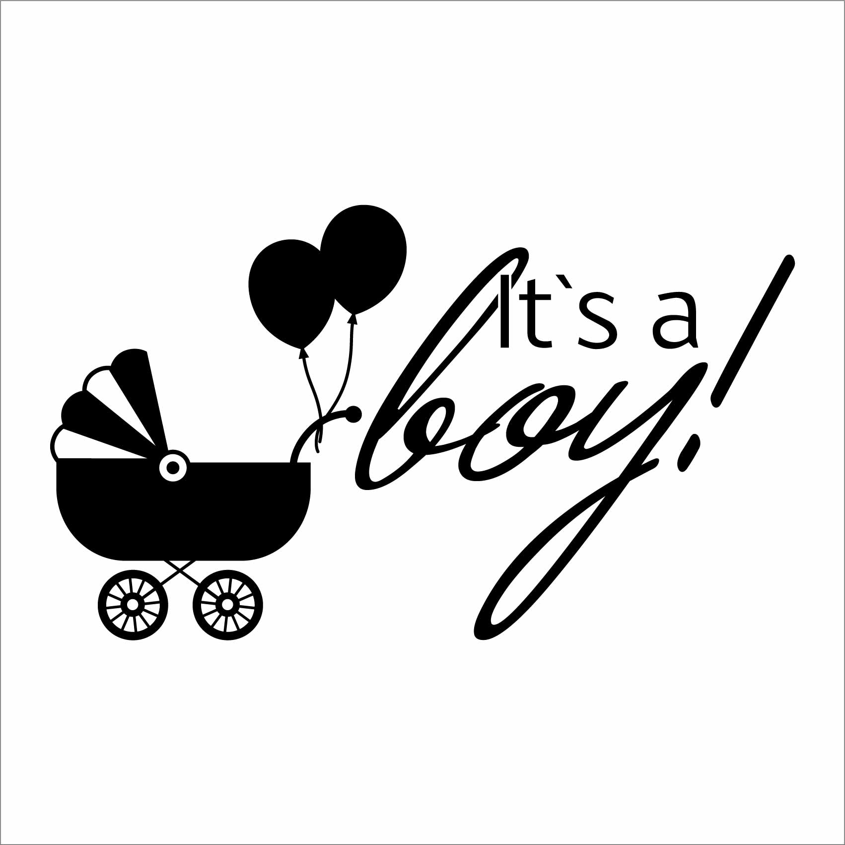Stickers It's a boy Autocollant muraux et deco