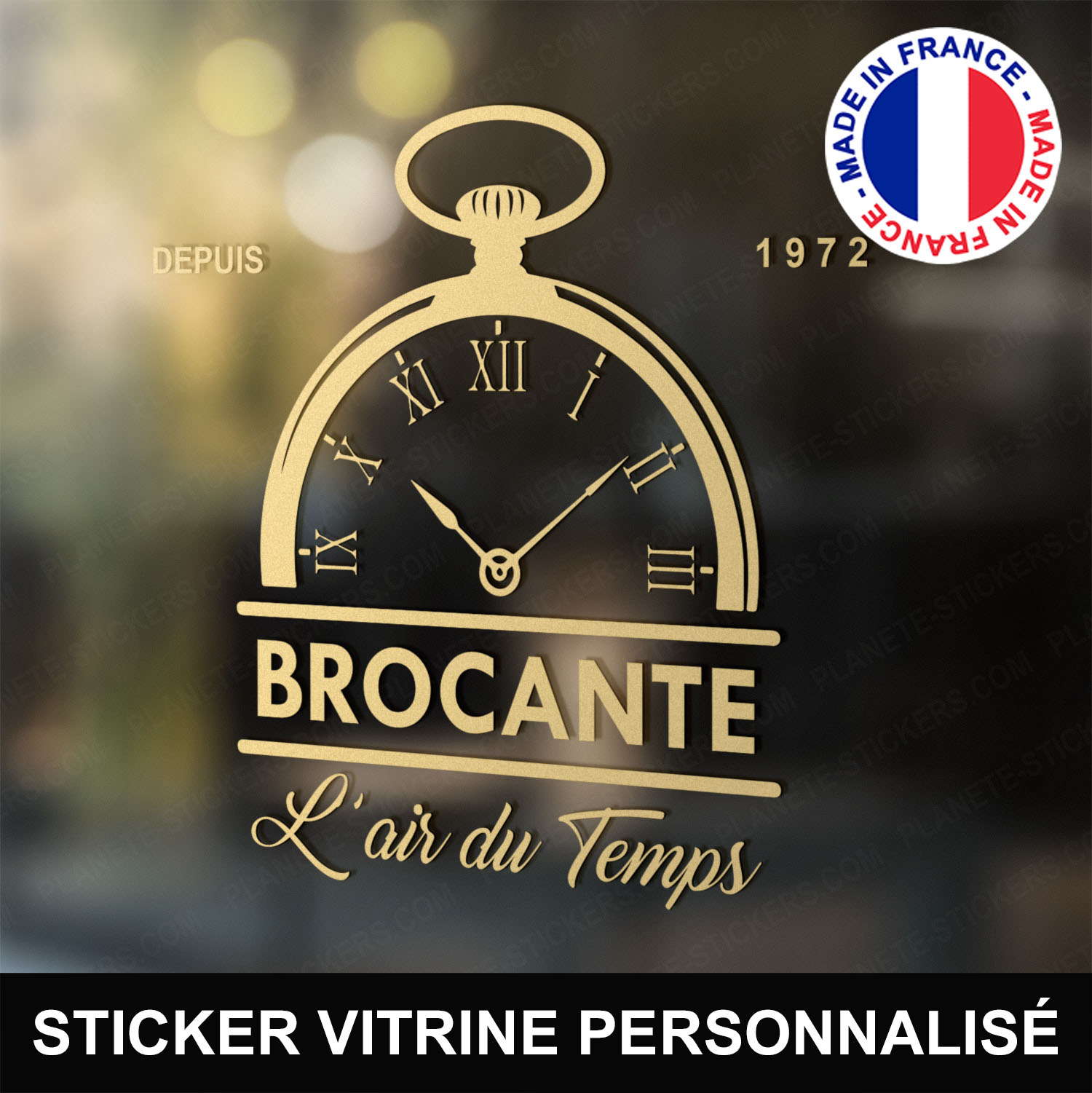 ref7brocantevitrine-stickers-brocante-vitrine-sticker-brocanteur-vitrophanie-personnalisé-autocollant-pro-magasin-boutique-vitre-logo-montre-à-gousset-montre-de-poche