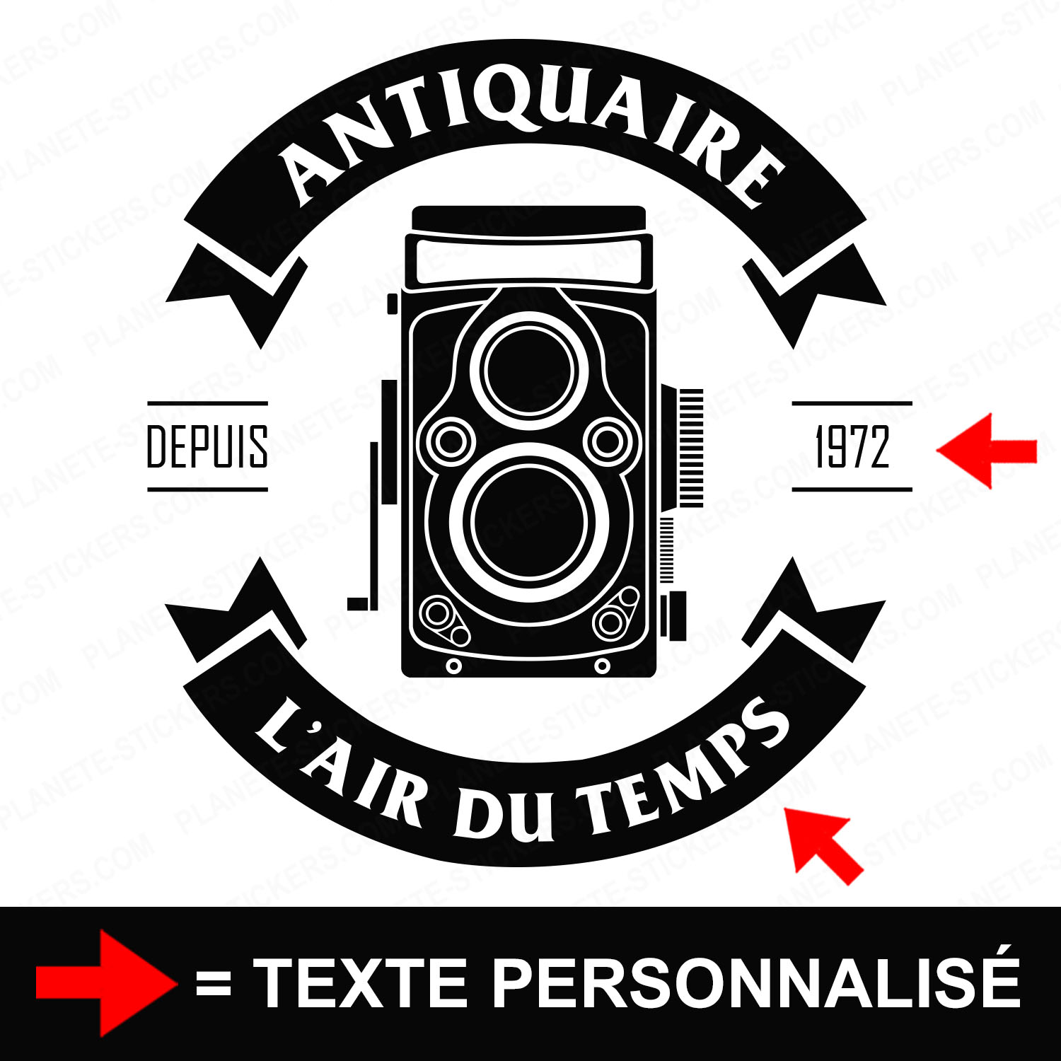 ref3antiquairevitrine-stickers-antiquaire-vitrine-sticker-personnalisé-autocollant-antiquité-vitrophanie-vitre-professionnel-logo-appareil-photo-tlr-2