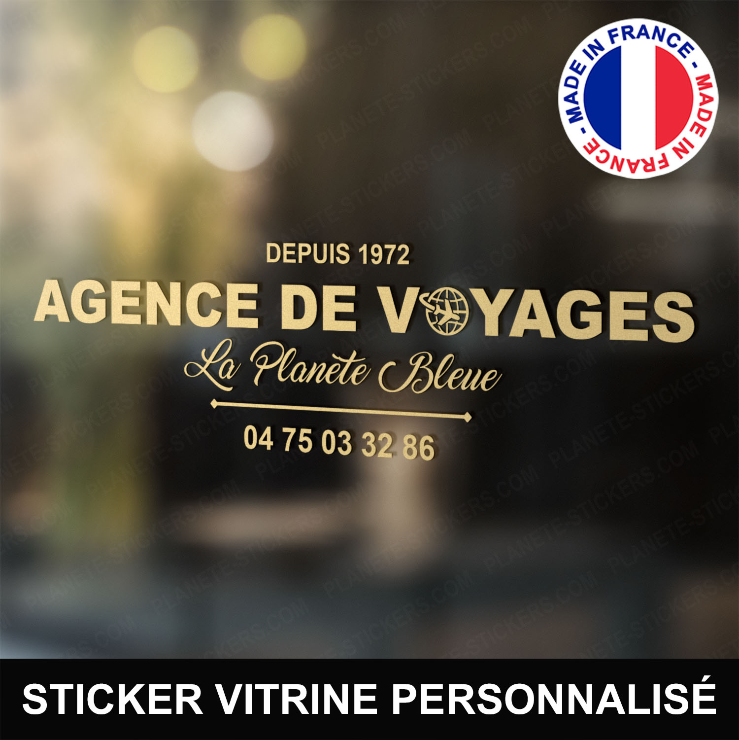 ref12agencedevoyagesvitrine-stickers-agence-de-voyages-vitrine-sticker-voyagiste-personnalisé-autocollant-vitrophanie-agent-voyage-vitre-logo-terre-avion