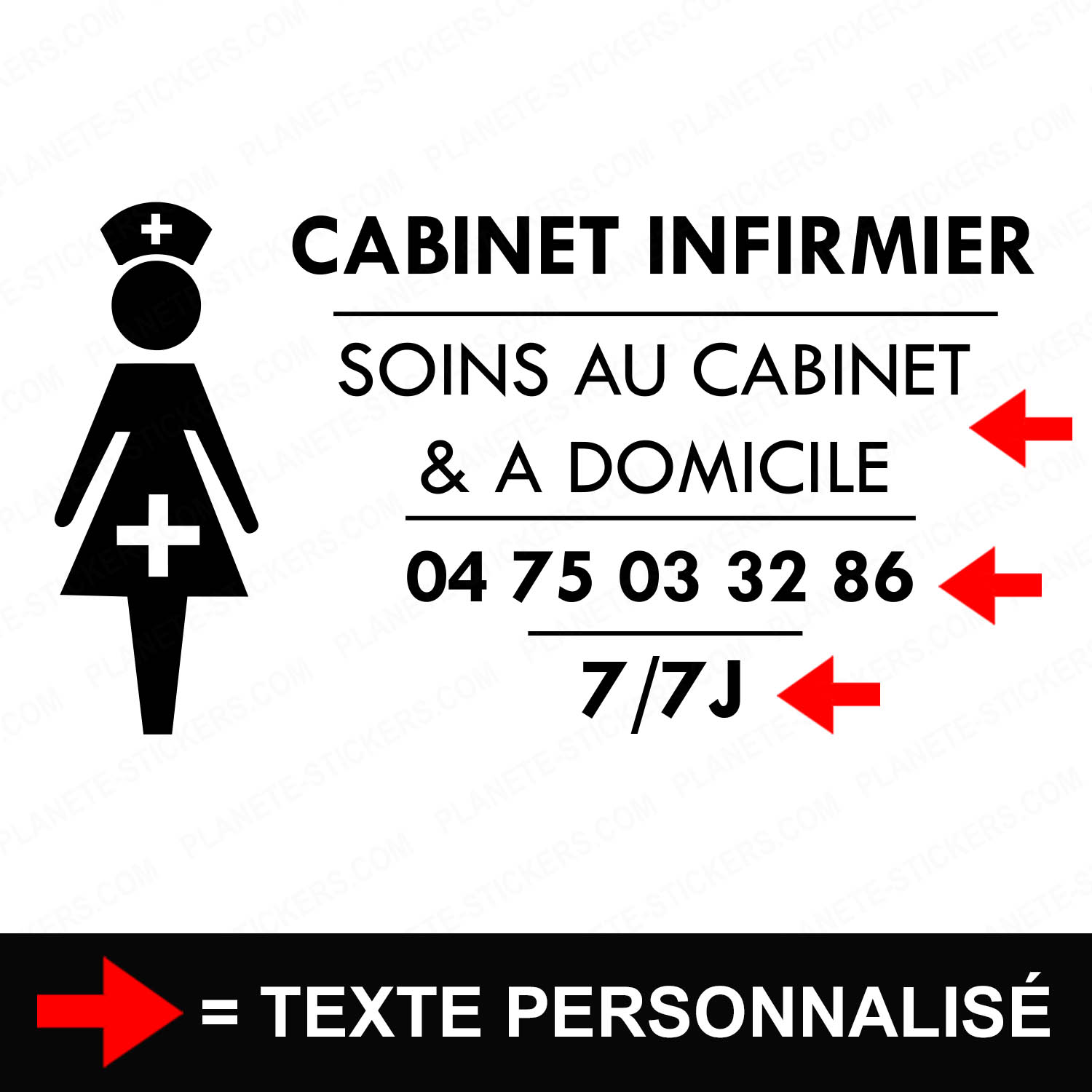 ref3infirmiervitrine-stickers-cabinet-vitrine-sticker-personnalisé-autocollant-pro-soins-domicile-liberal-croix-professionnel-2