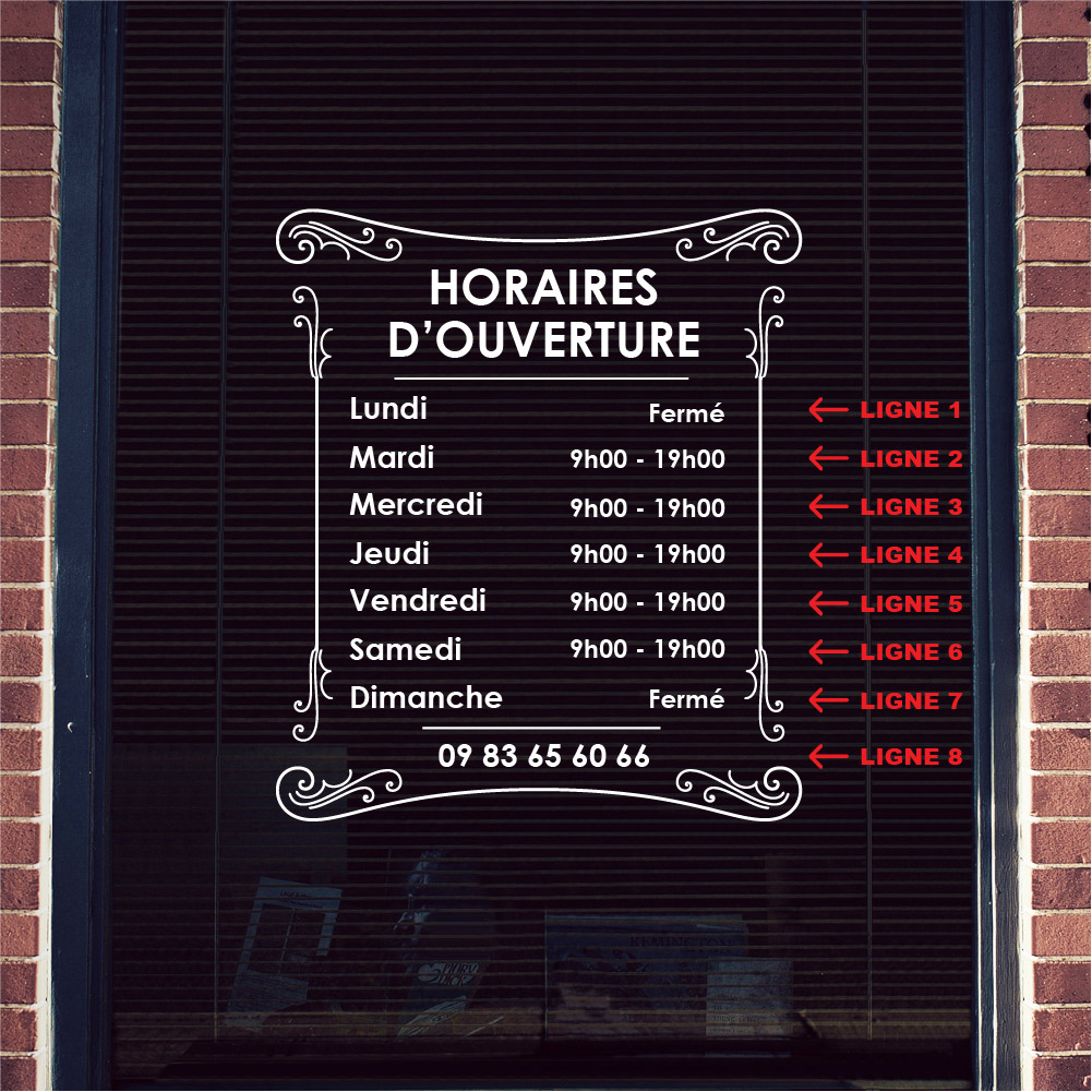 ref26horaireboutique-stickers-horaires-boutique-personnalisé-gras-autocollant-horaire-ouverture-porte-sticker-vitrine-magasin-vitrophanie-2