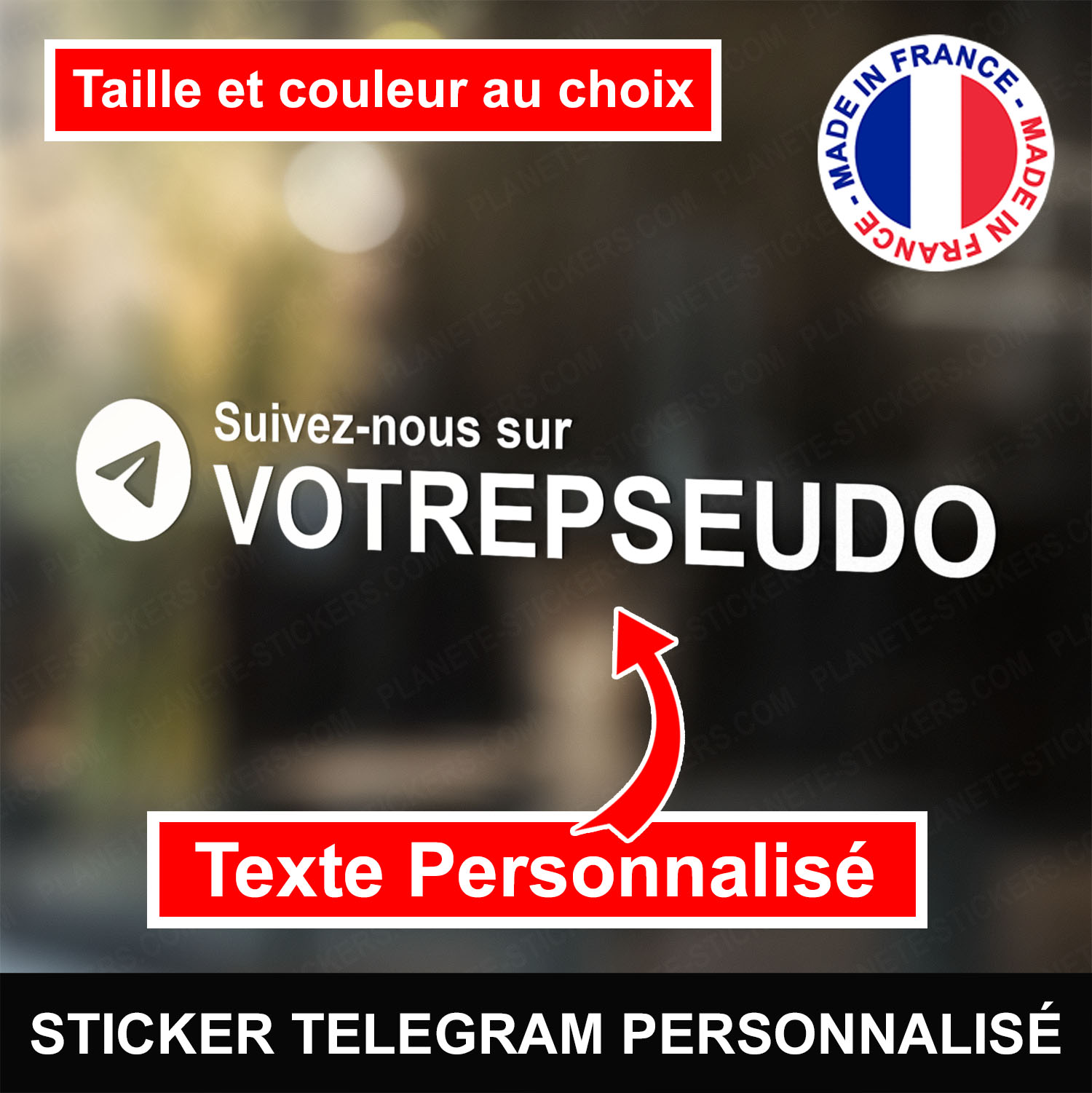 ref1telegram-stickers-telegram-personnalisé-autocollant-réseaux-sociaux-vitrophanie-telegram-logo-sticker-vitrine-vitre-mur-voiture-moto