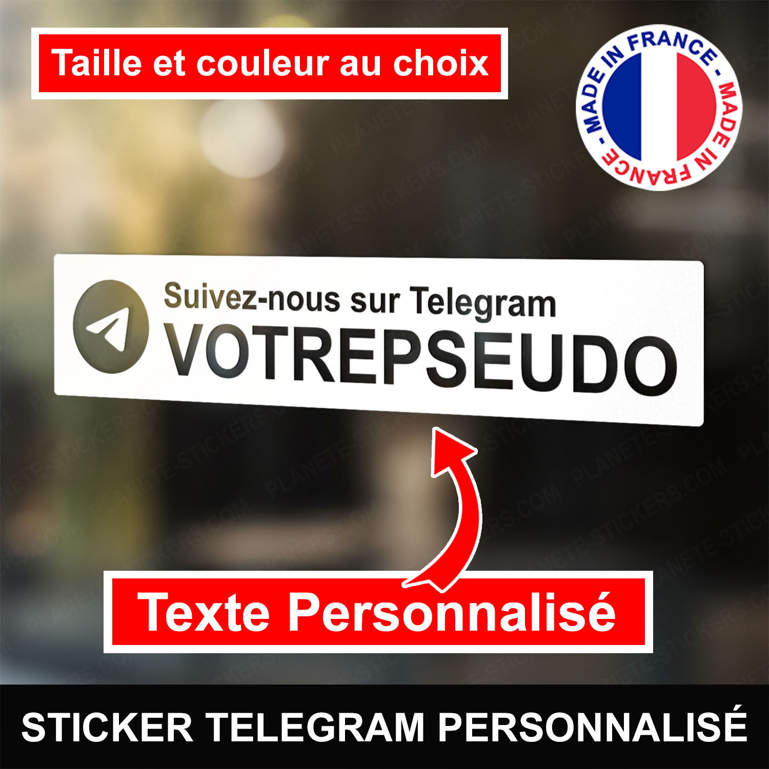 ref2telegram-stickers-telegram-personnalisé-autocollant-réseaux-sociaux-vitrophanie-telegram-logo-sticker-vitrine-vitre-mur-voiture-moto