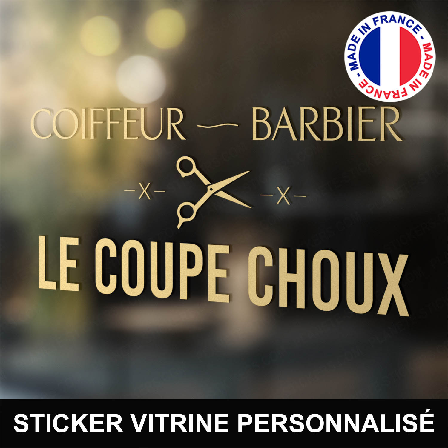 ref3barbiervitrine-stickers-barbier-vitrine-sticker-personnalisé-autocollant-boutique-pro-barber-shop-coiffeur-ciseau-salon-professionnel