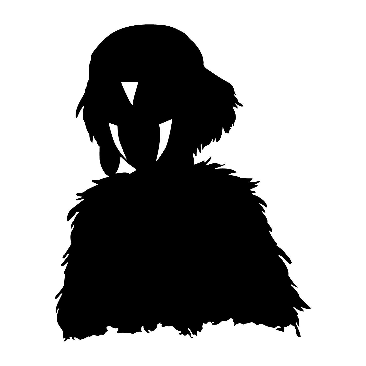 ref5mononoke-stickers-princesse-mononoké-silhouette-autocollant-mural-stickers-muraux-princesse-mononoké-sticker-déco-film-salon-chambre-ghibli-animé-japonais-fan-art-70m-2