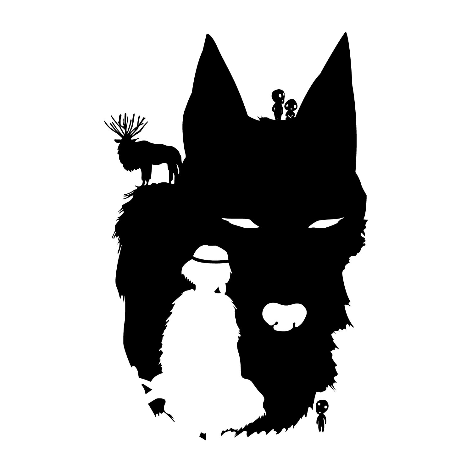 ref6mononoke-stickers-princesse-mononoké-ombres-autocollant-mural-stickers-muraux-princesse-mononoké-sticker-déco-film-salon-chambre-ghibli-animé-japonais-fan-art-90m-2