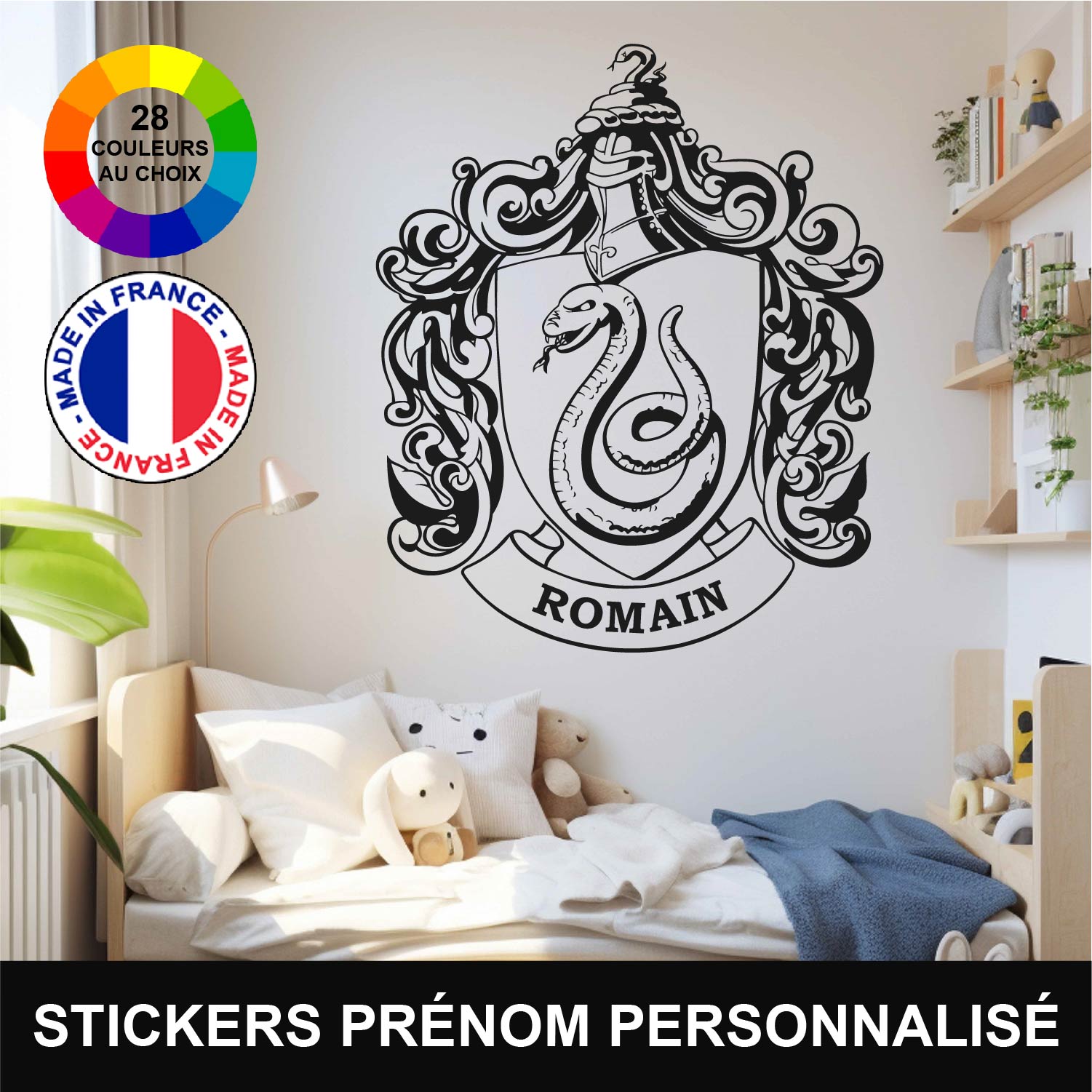 ref9harrypotter-stickers-serpentard-prénom-personnalisé-autocollant-mural-personnalisable-muraux-sticker-blason-serpentard-poudlard-déco-film-salon-chambre-harry-potter-film-70m