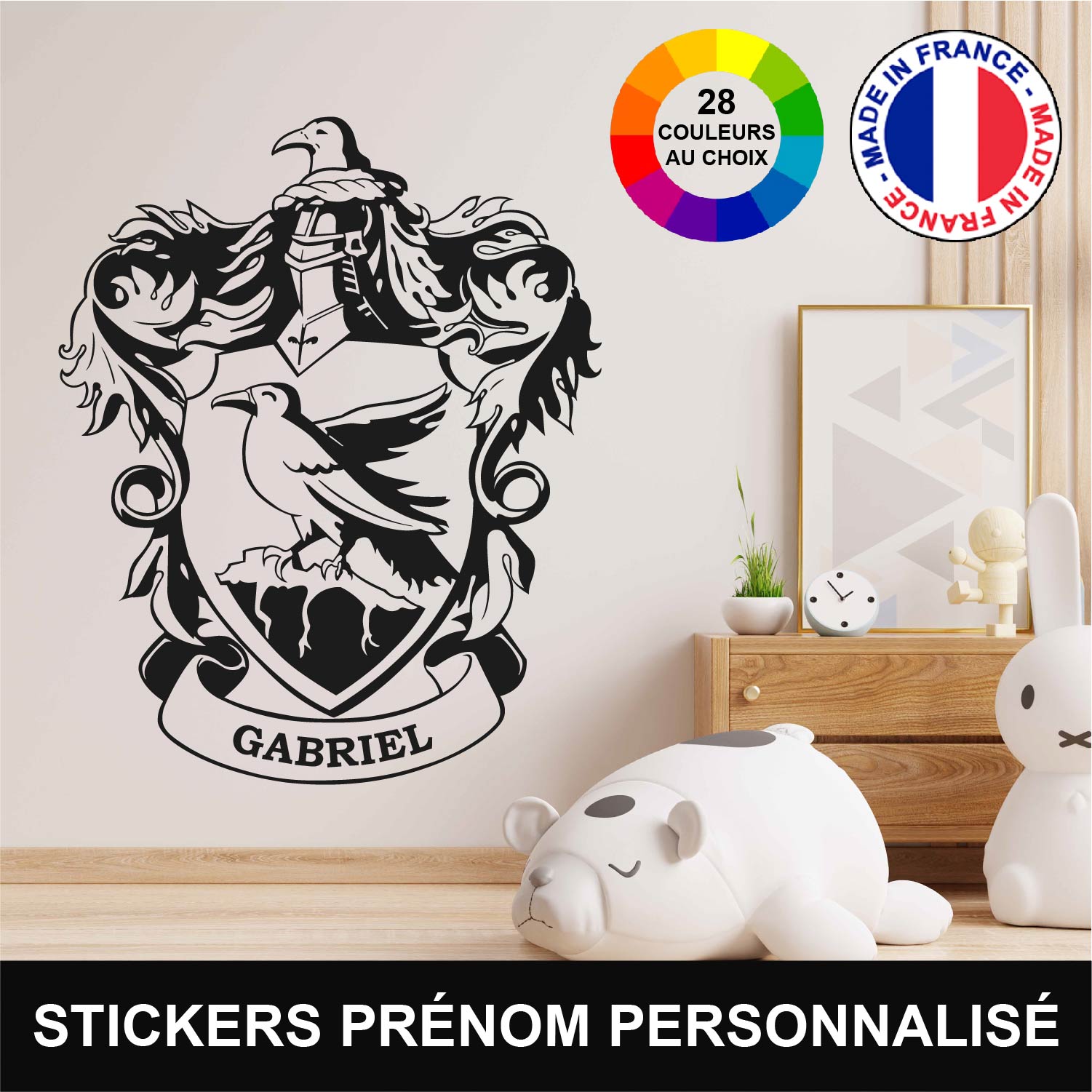 ref11harrypotter-stickers-serdaigle-prénom-personnalisé-autocollant-mural-personnalisable-muraux-sticker-blason-serdaigle-poudlard-déco-film-salon-chambre-harry-potter-film-70m