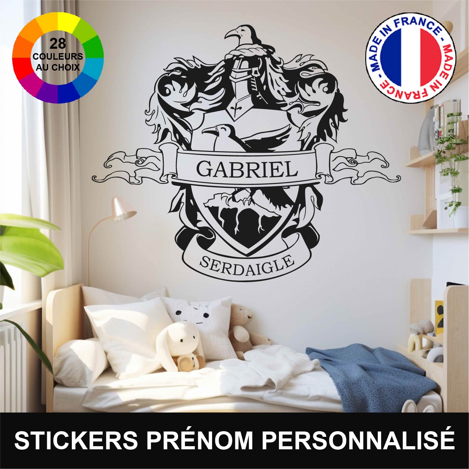 ref15harrypotter-stickers-serdaigle-prénom-personnalisé-autocollant-mural-personnalisable-muraux-sticker-blason-serdaigle-poudlard-déco-film-salon-chambre-harry-potter-130m