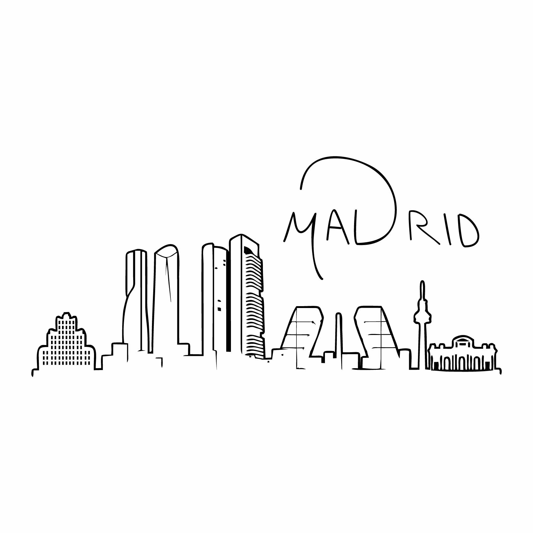 stickers-madrid-dessin-ref3madrid-autocollant-muraux-espagne-espana-spain-sticker-voyage-pays-travel-monument-skyline-(2)