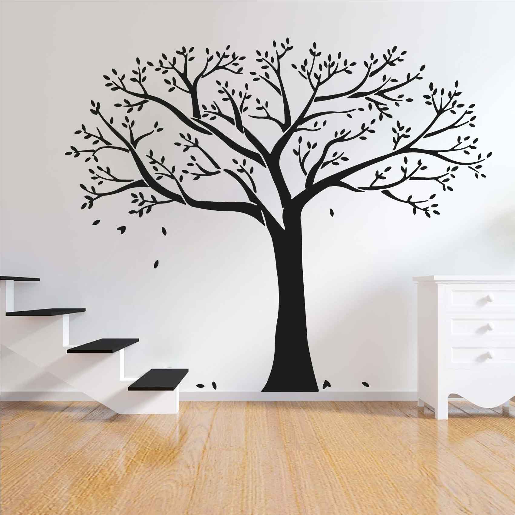 stickers-arbre-geant-ref8arbre-autocollant-muraux-sticker-geant-arbre-deco-branche-noir-rose-gris-vert-blanc-chambre-salon