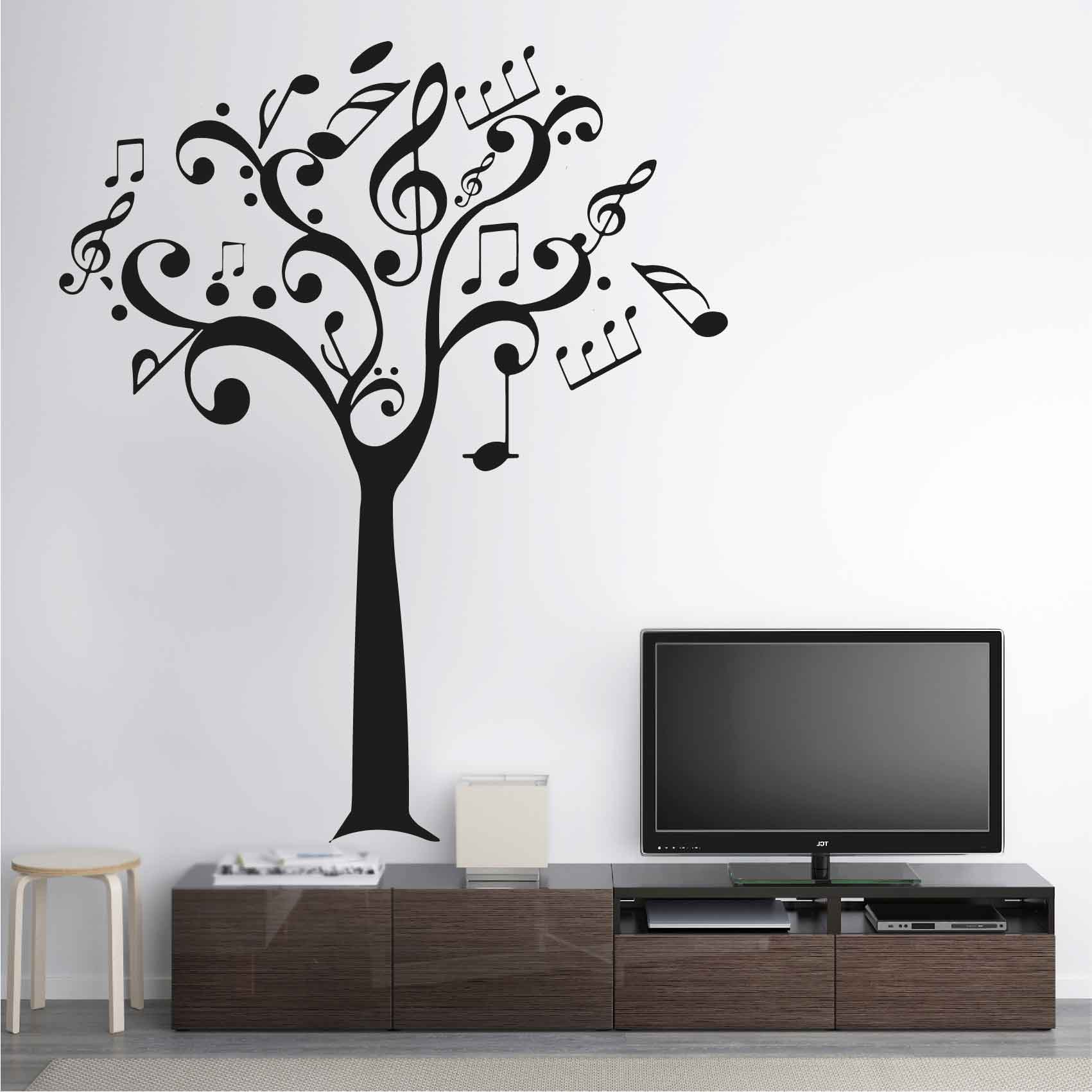 stickers-arbre-musique-ref9arbre-autocollant-muraux-sticker-geant-arbre-deco-branche-noir-rose-gris-vert-blanc-chambre-salon