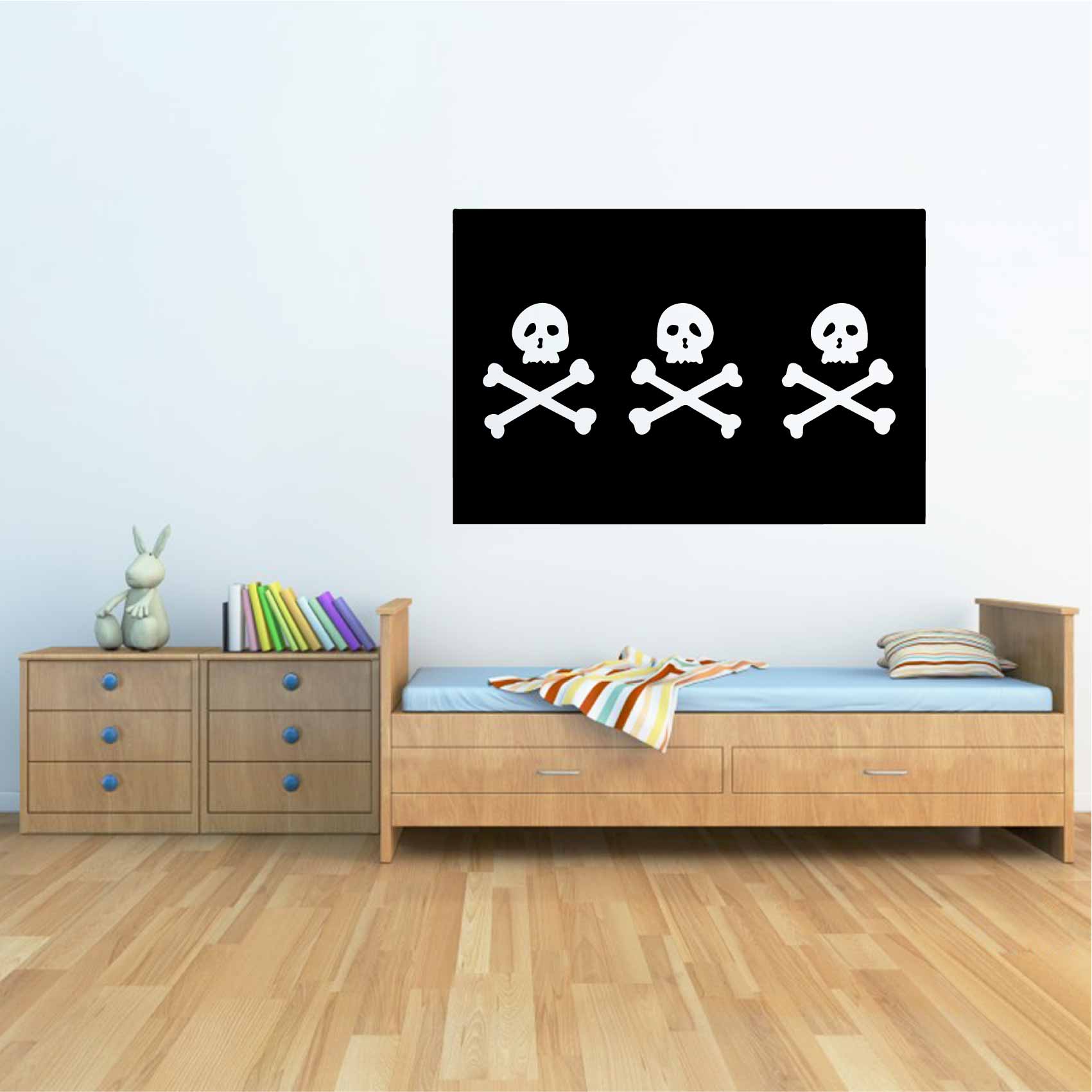 stickers-drapeau-pirate-triple-ref18pirate-autocollant-muraux-pirates-chambre-enfant-sticker-mural-ado-deco-salon-salle-de-bain-garçon