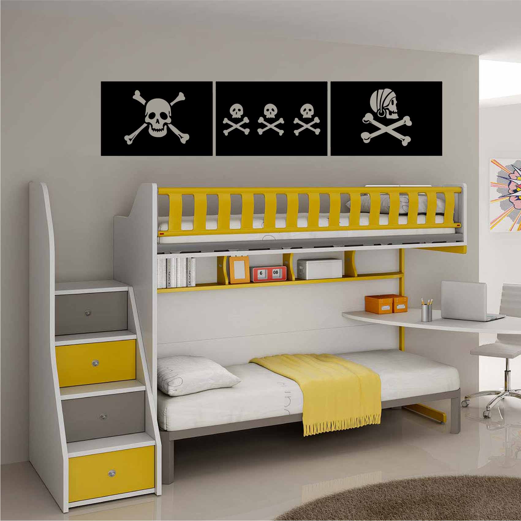 stickers-drapeaux-pirate-ref14pirate-autocollant-muraux-pirates-chambre-enfant-sticker-mural-ado-deco-salon-salle-de-bain-garçon