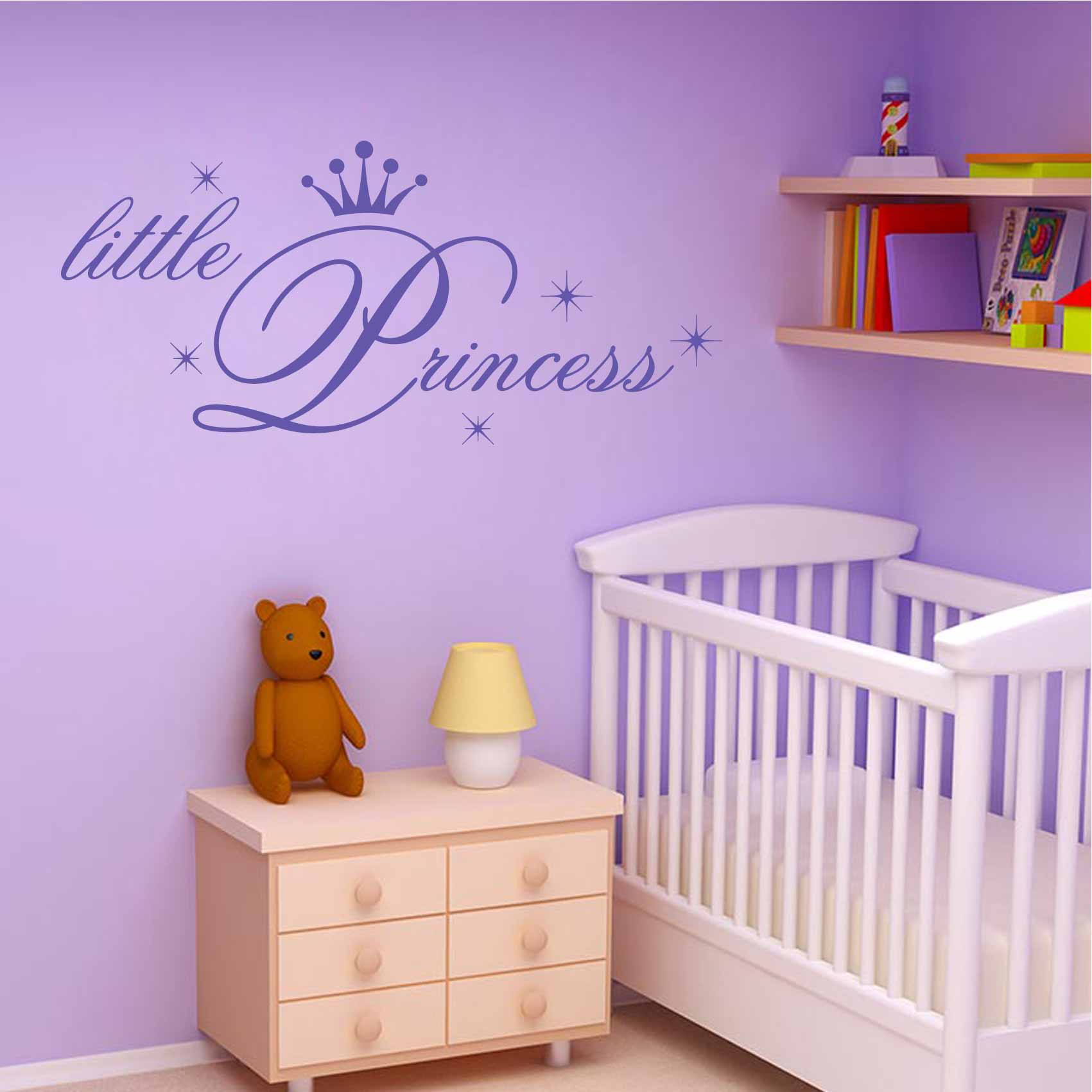 stickers-little-princess-ref24princesse-autocollant-muraux-princesses-sticker-mural-princesse-chambre-fille-bébé-deco-salon