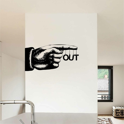 Stickers Main Vintage Out - Autocollant muraux et deco