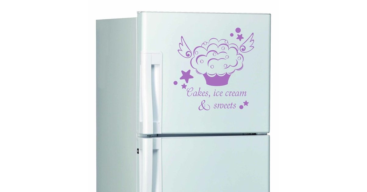 Sticker décoration Frigidaire Américain chocolate coffee