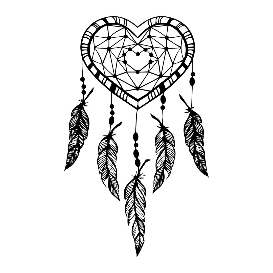 Stickers Attrape Reve Coeur - Autocollant muraux et deco