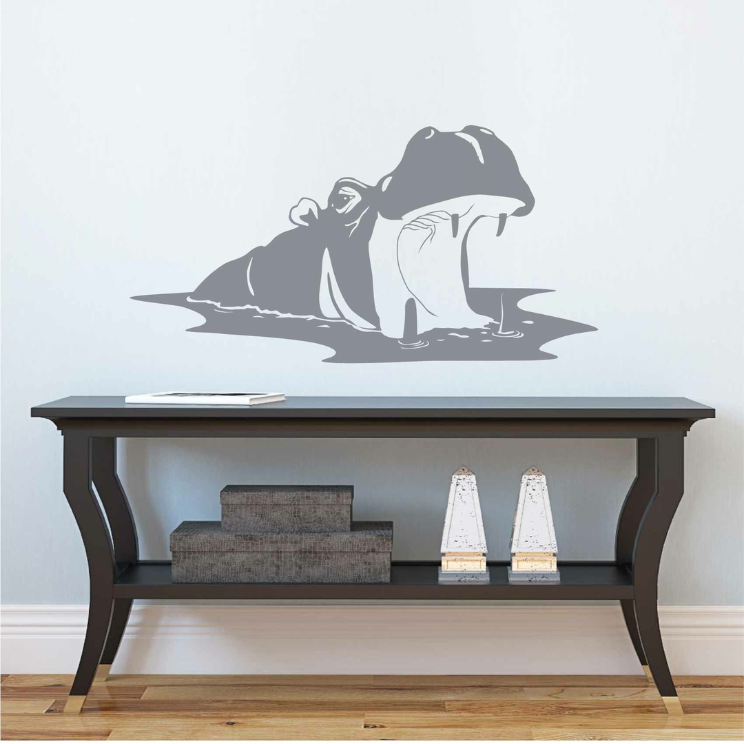 Stickers Hippopotame Autocollant muraux et deco