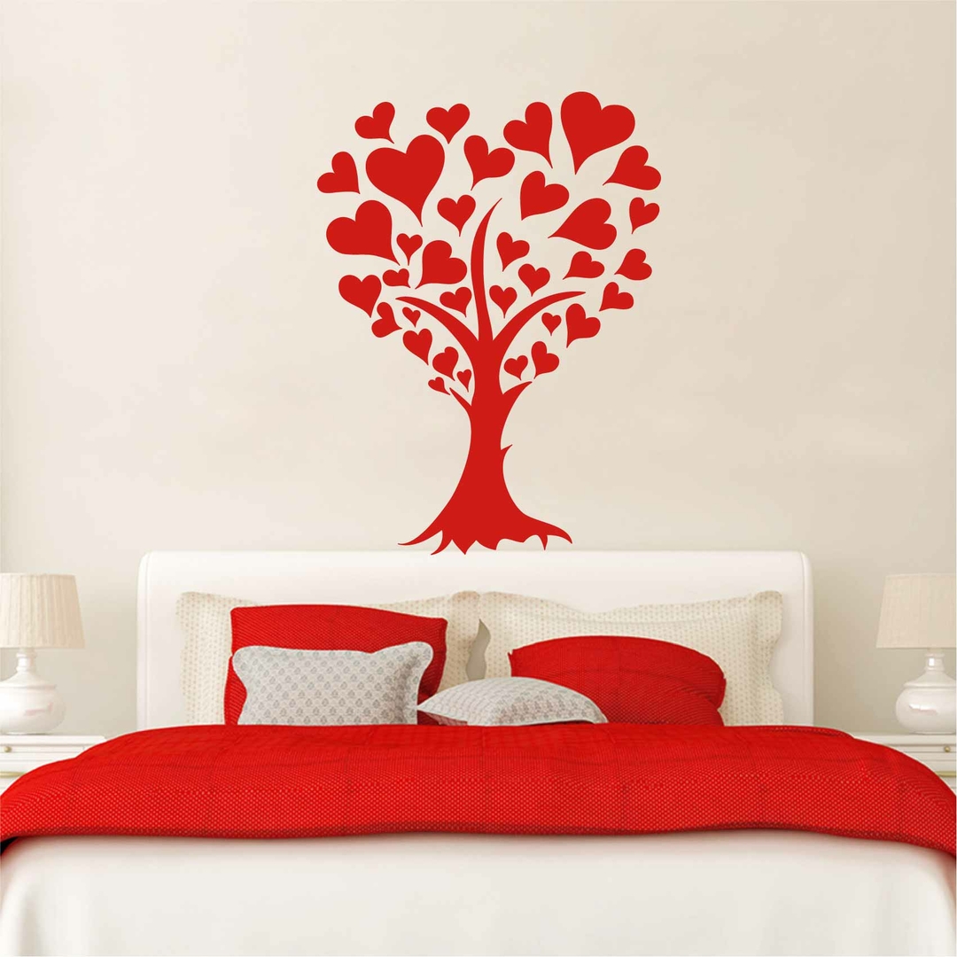 Acheter Autocollant mural 3D arbre petits amoureux, autocollants muraux  artistiques pour salon familial, décoration murale de chambre à coucher