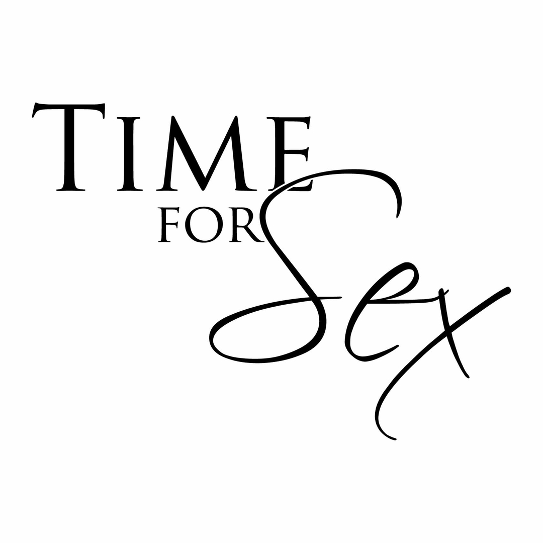 Stickers Time For Sex Autocollant Muraux Et Deco
